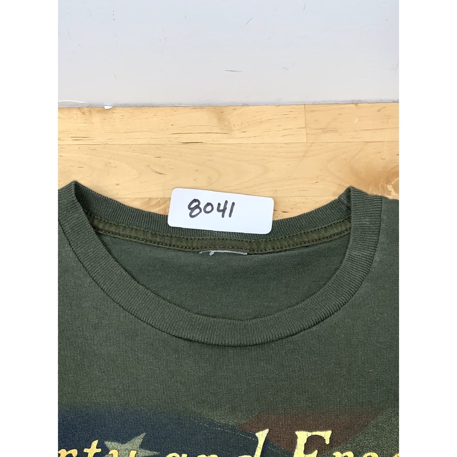 Vintage VINTAGE United States Army Graphic T Shirt Mens S Green Crew Neck Short Sleeve #8041 Size US S / EU 44-46 / 1 - 4 Thumbnail