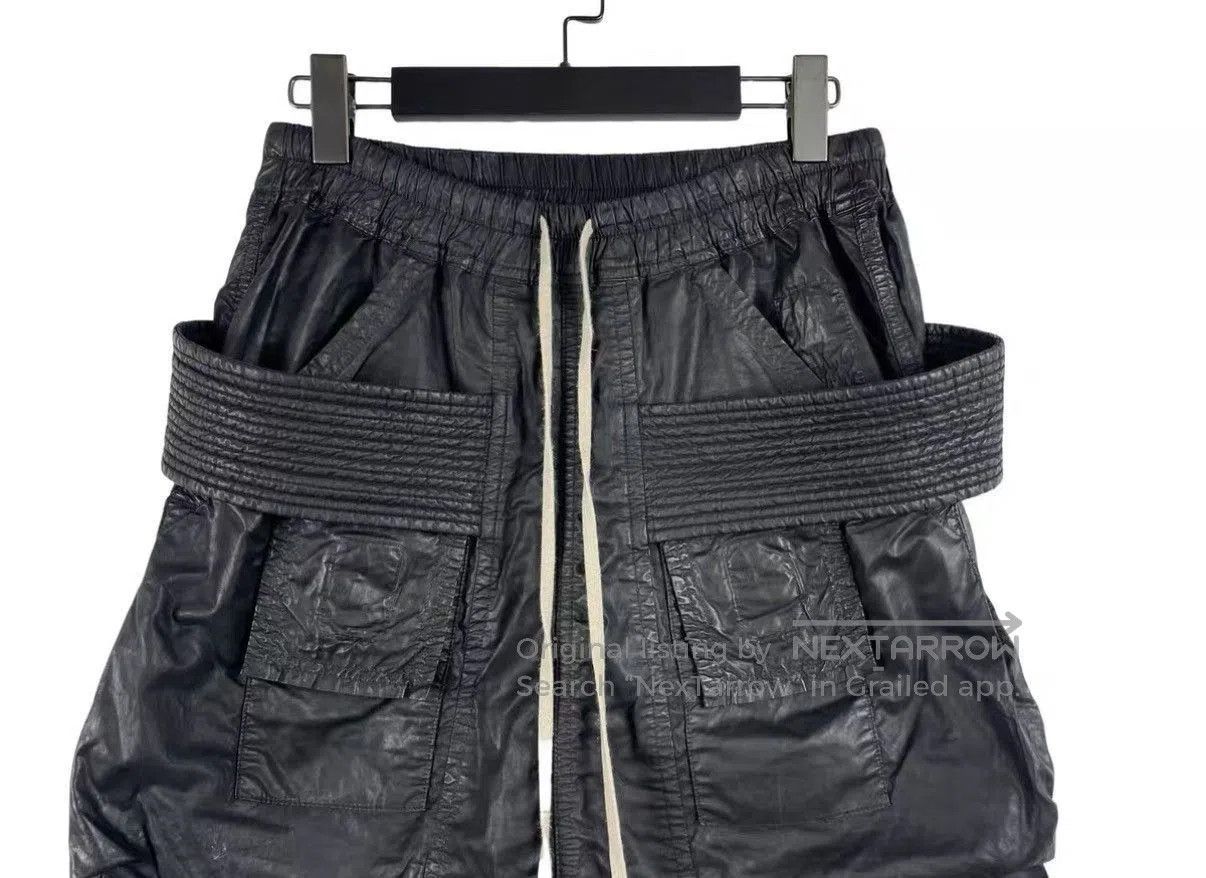 Rick Owens Black Cargo Shorts with Belt Detail. Size US 30 / EU 46 - 3 Thumbnail