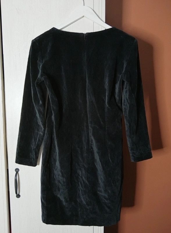 Designer × Moschino × Vintage Moschino Jeans 90s vintage velvet dress Size L / US 10 / IT 46 - 3 Thumbnail