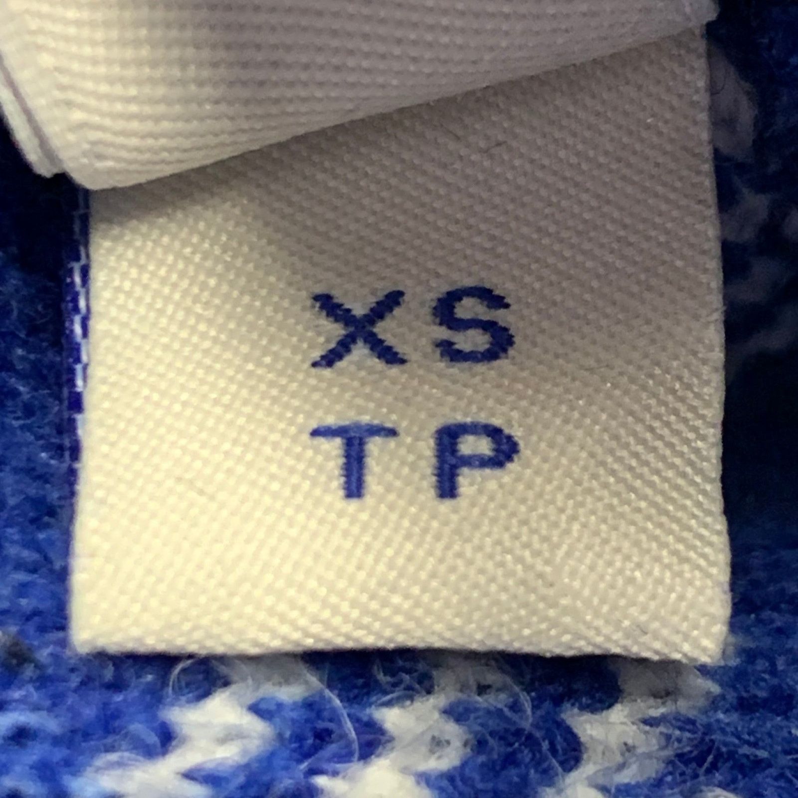Burberry XS Blue White Plaid Acrylic Blend Fleece Hoodie Pullover Size US XS / EU 42 / 0 - 6 Thumbnail