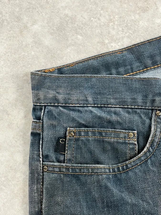 Just Cavalli AW2003 Cavalli Navy Blue Faded Denim Cozy Jeans Size US 32 / EU 48 - 10 Thumbnail