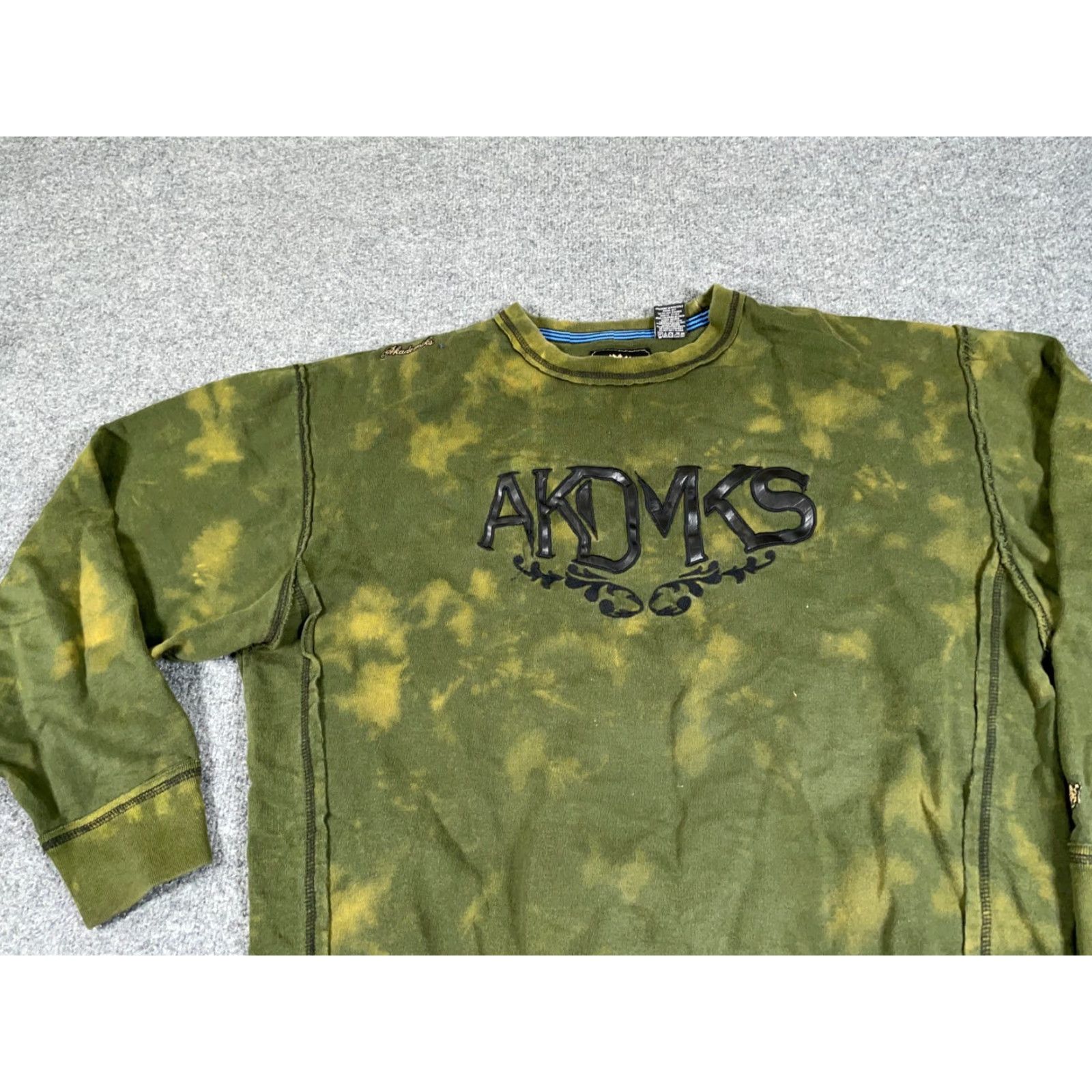 Akademiks 90s Akademiks Tie Dye Sweatshirt Adult XL Green Graphic Pullover Mens Size US XL / EU 56 / 4 - 4 Thumbnail