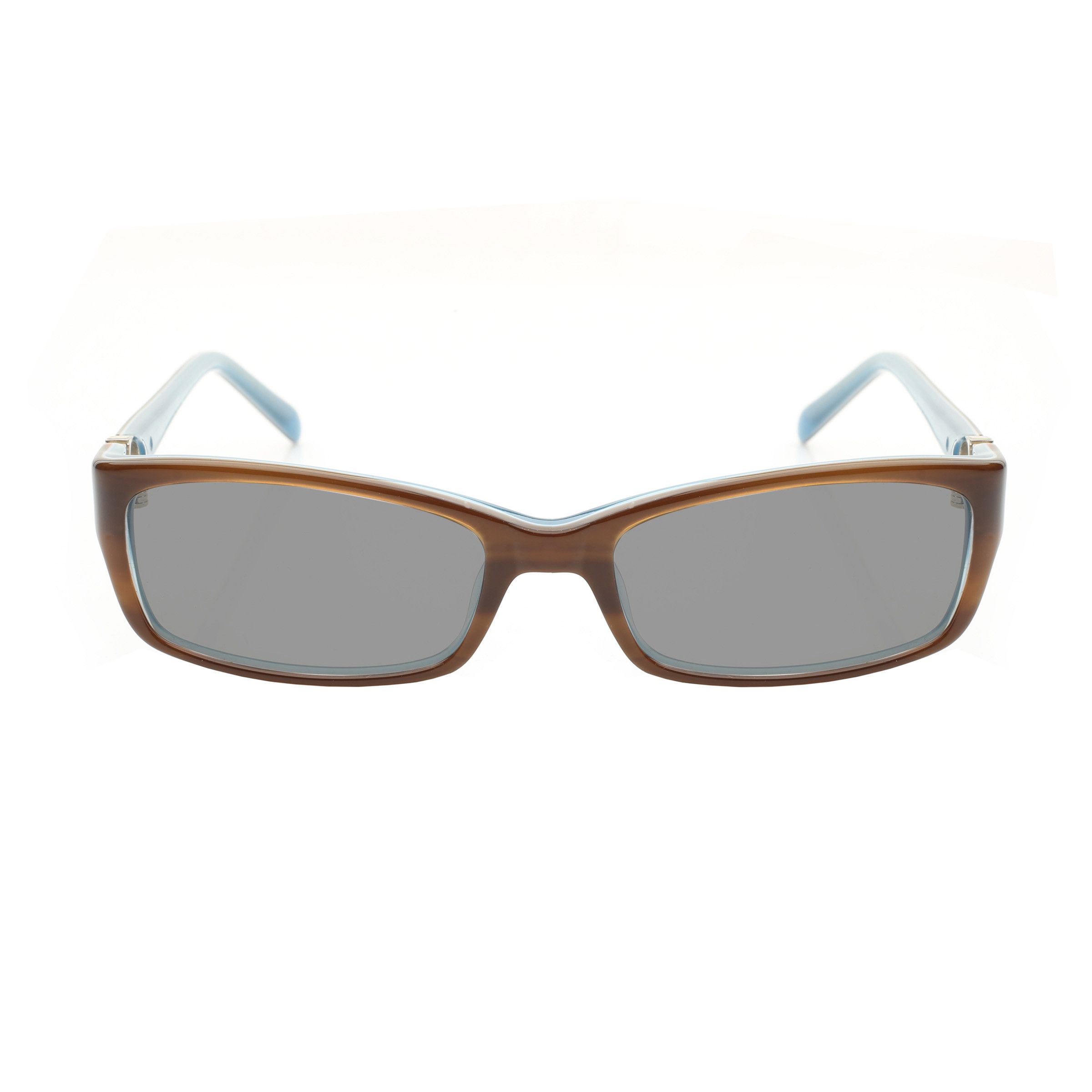 Valentino Valentino '00s Signature Brown & Blue Plastic Sunglasses Size ONE SIZE - 1 Thumbnail