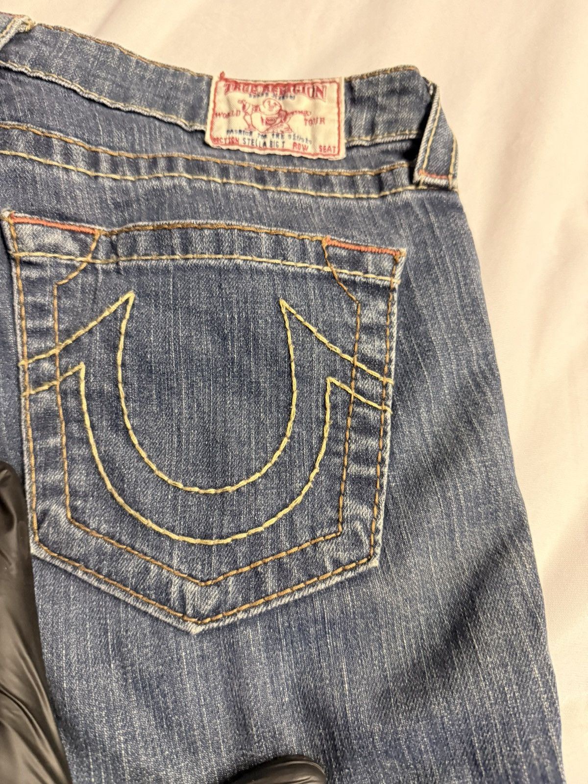 True Religion Vintage Y2K Stella Big T True Religion Aged Denim Jeans Size 30" / US 8 / IT 44 - 1 Thumbnail