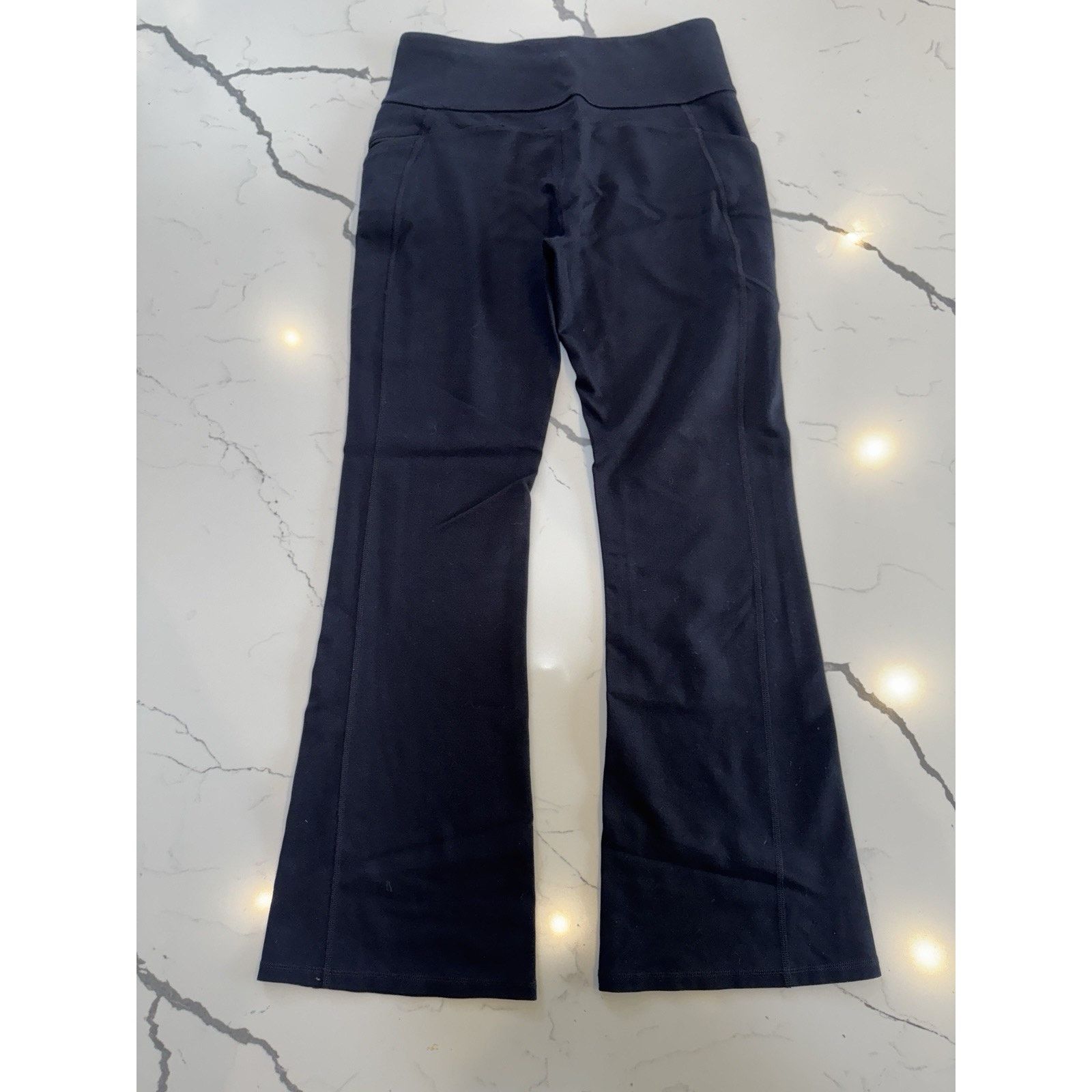 Fabletics Fabletics PureLux Leggings Women’s L Bootcut Blue EUC Size 36" / US 14 / IT 50 - 11 Thumbnail