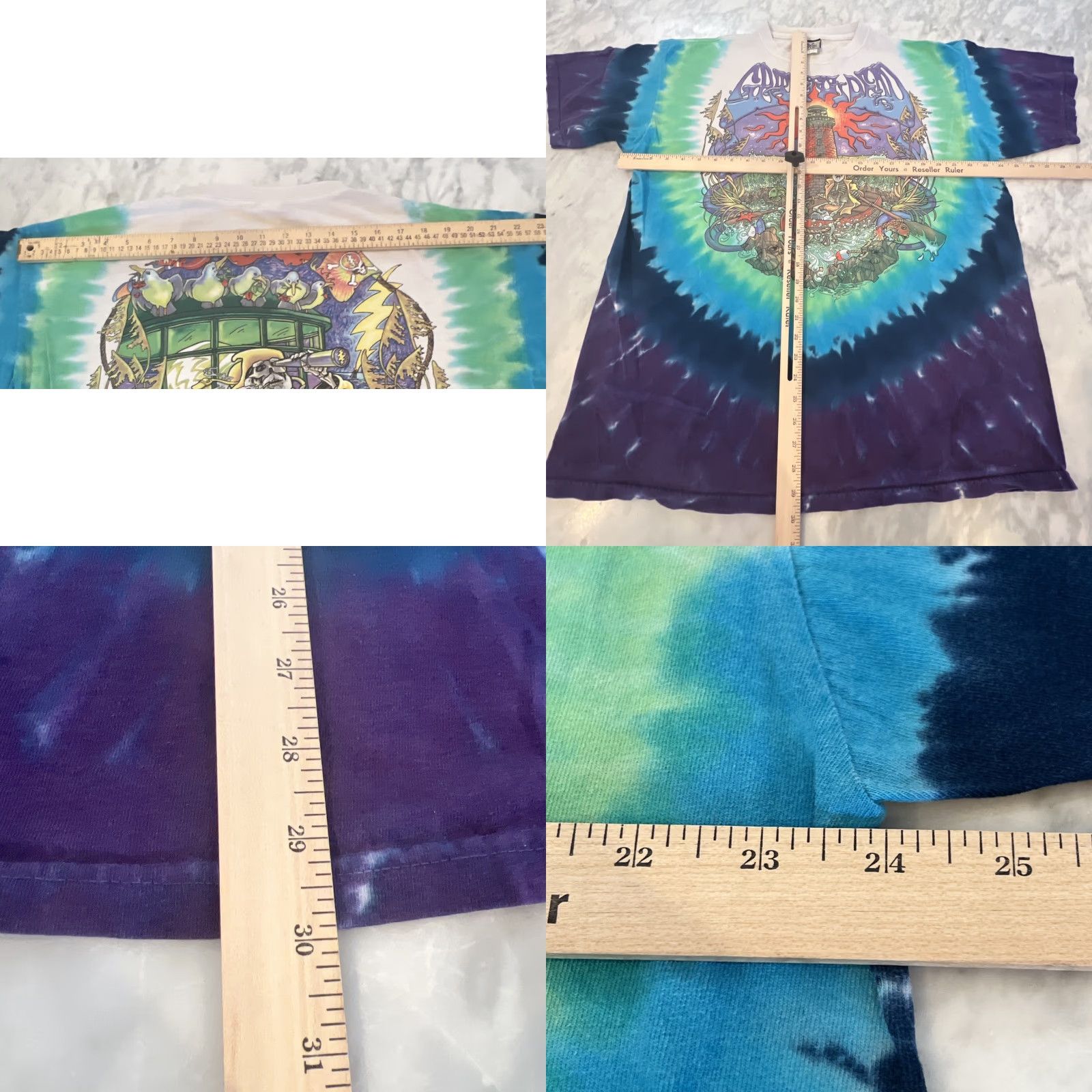 Liquid Blue VINTAGE Grateful Dead T Shirt Liquid Blue 2000 Pirate GDP Bright Blue XL Men Graphic Tee Modern Look: Hippy Size US XL / EU 56 / 4 - 8 Thumbnail