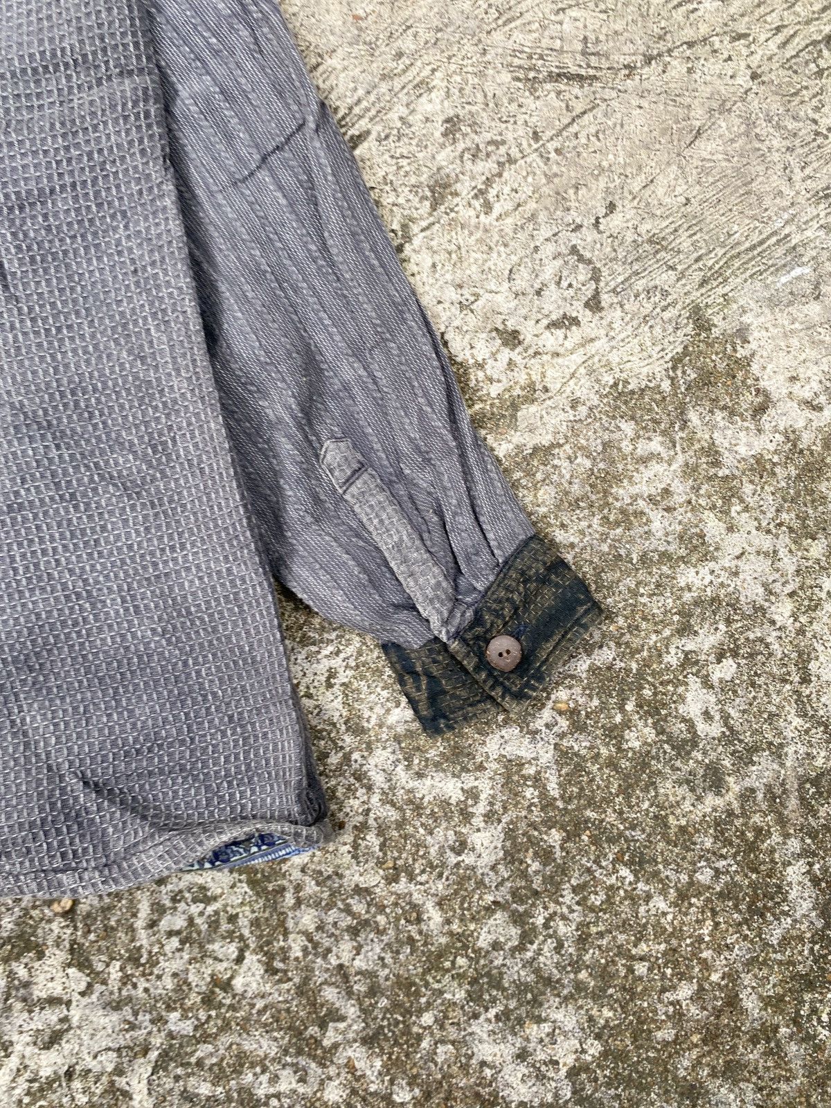 Hysteric Glamour × In The Attic × Japanese Brand Vintage Thermal Button Shirt Faded Patchwork Lgb style Size US M / EU 48-50 / 2 - 5 Thumbnail