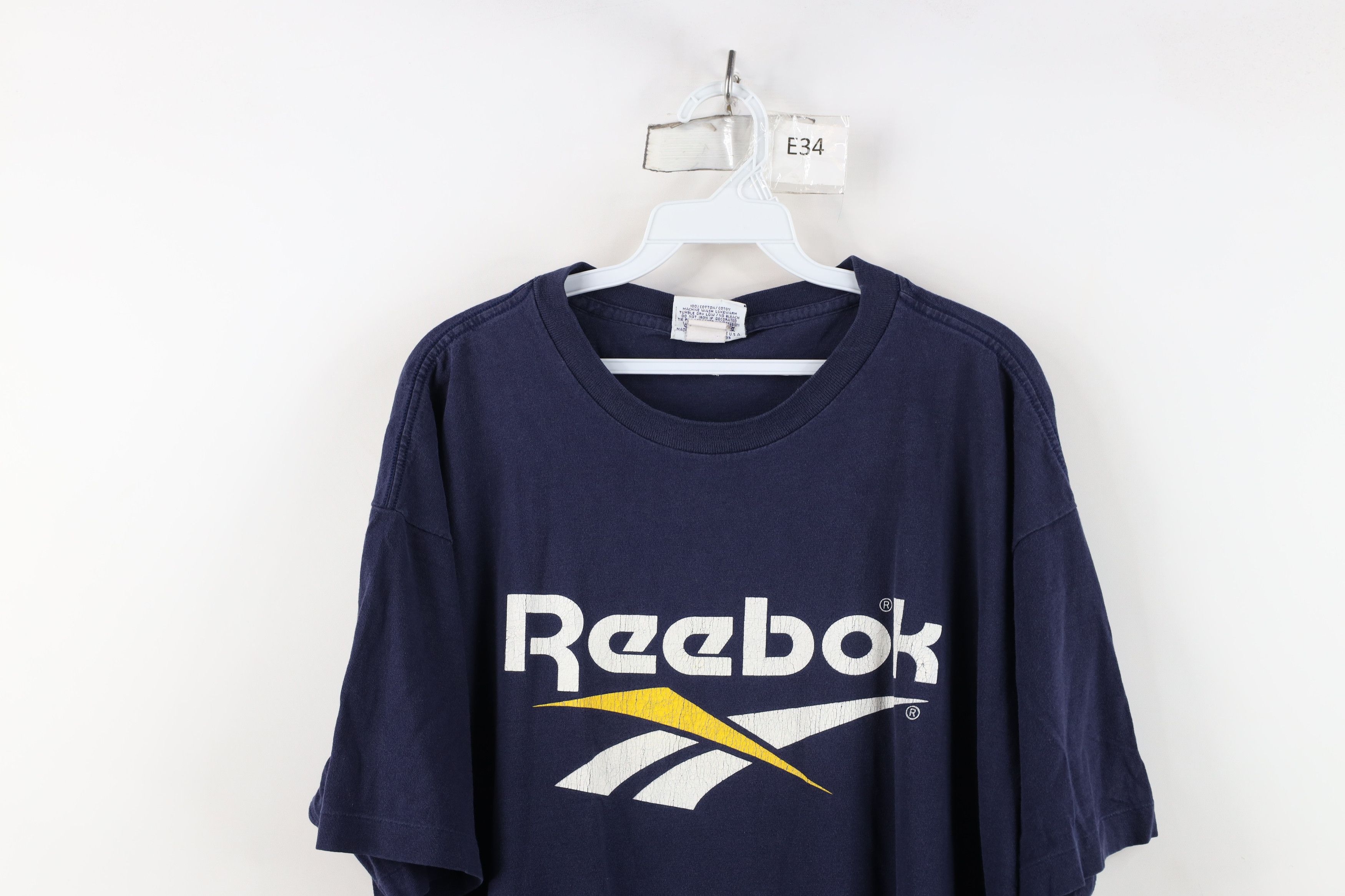 Reebok Vintage 90s Reebok Big Logo Short Sleeve T-Shirt USA Size US XL / EU 56 / 4 - 2 Thumbnail