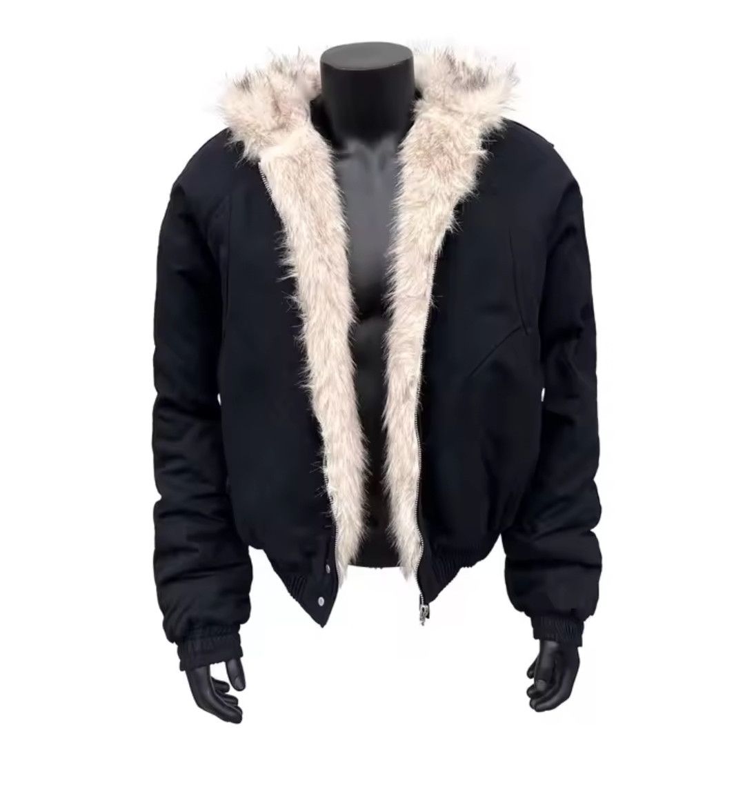 Japanese Brand Fur Collar Coat Jacket Vibtage Hype Y2K Puffer Size US XL / EU 56 / 4 - 3 Thumbnail