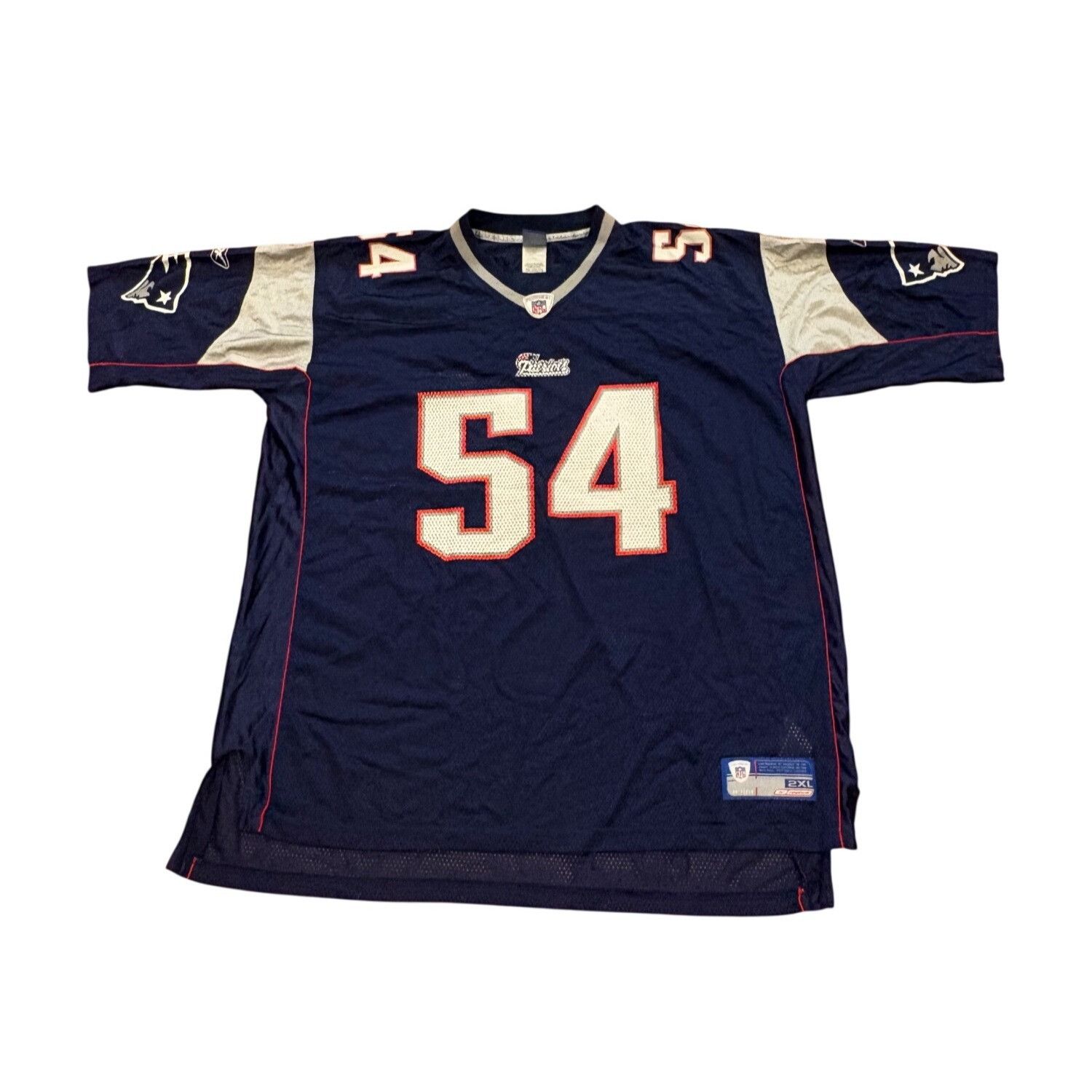 Reebok Reebok New England Patriots Tedy Bruschi #54 Home Blue NFL F Size US XXL / EU 58 / 5 - 2 Thumbnail