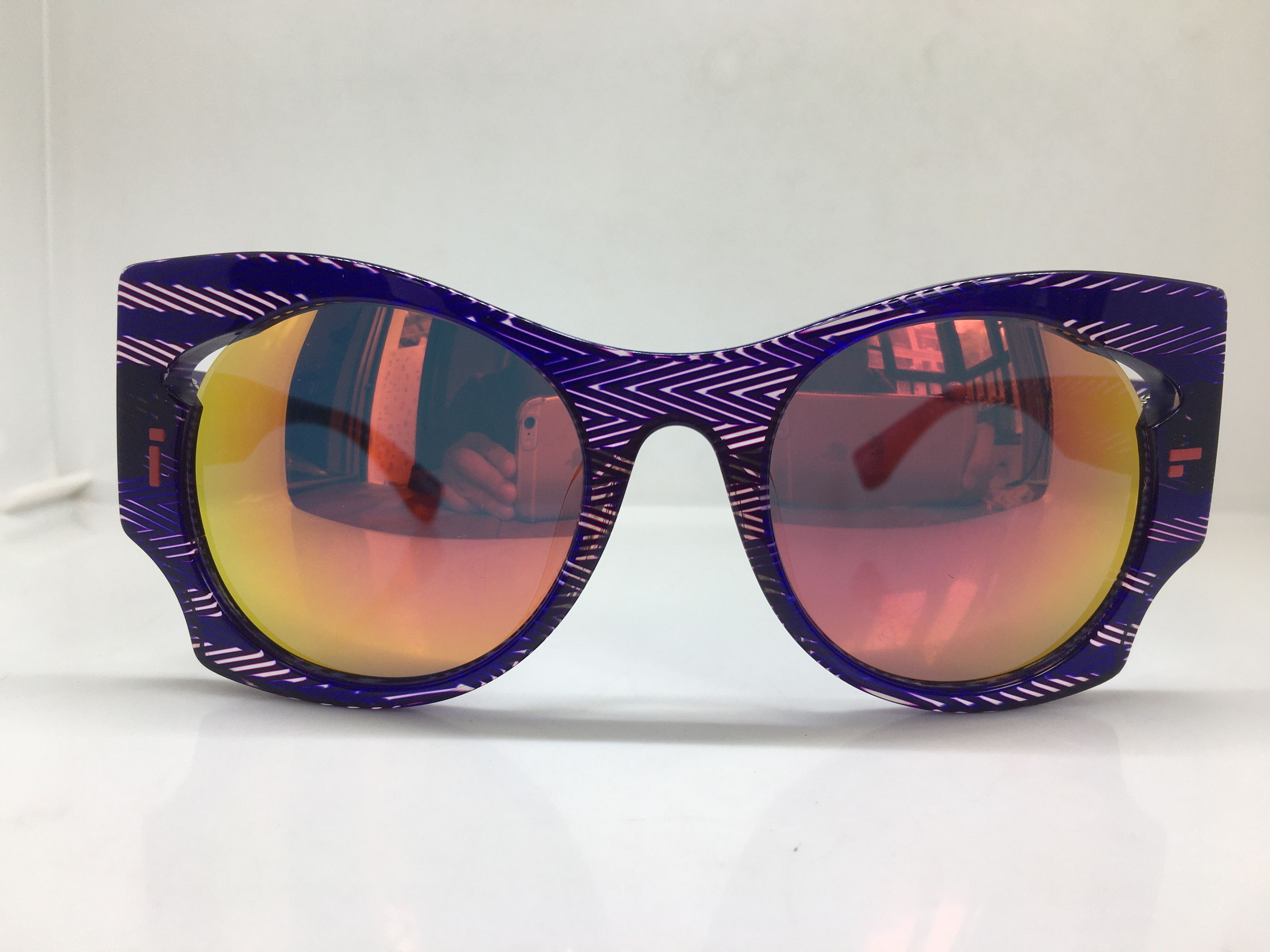 Other Handmade Acetate RUNWAY SHOW Cateye Round Sunglasses Size ONE SIZE - 1 Thumbnail