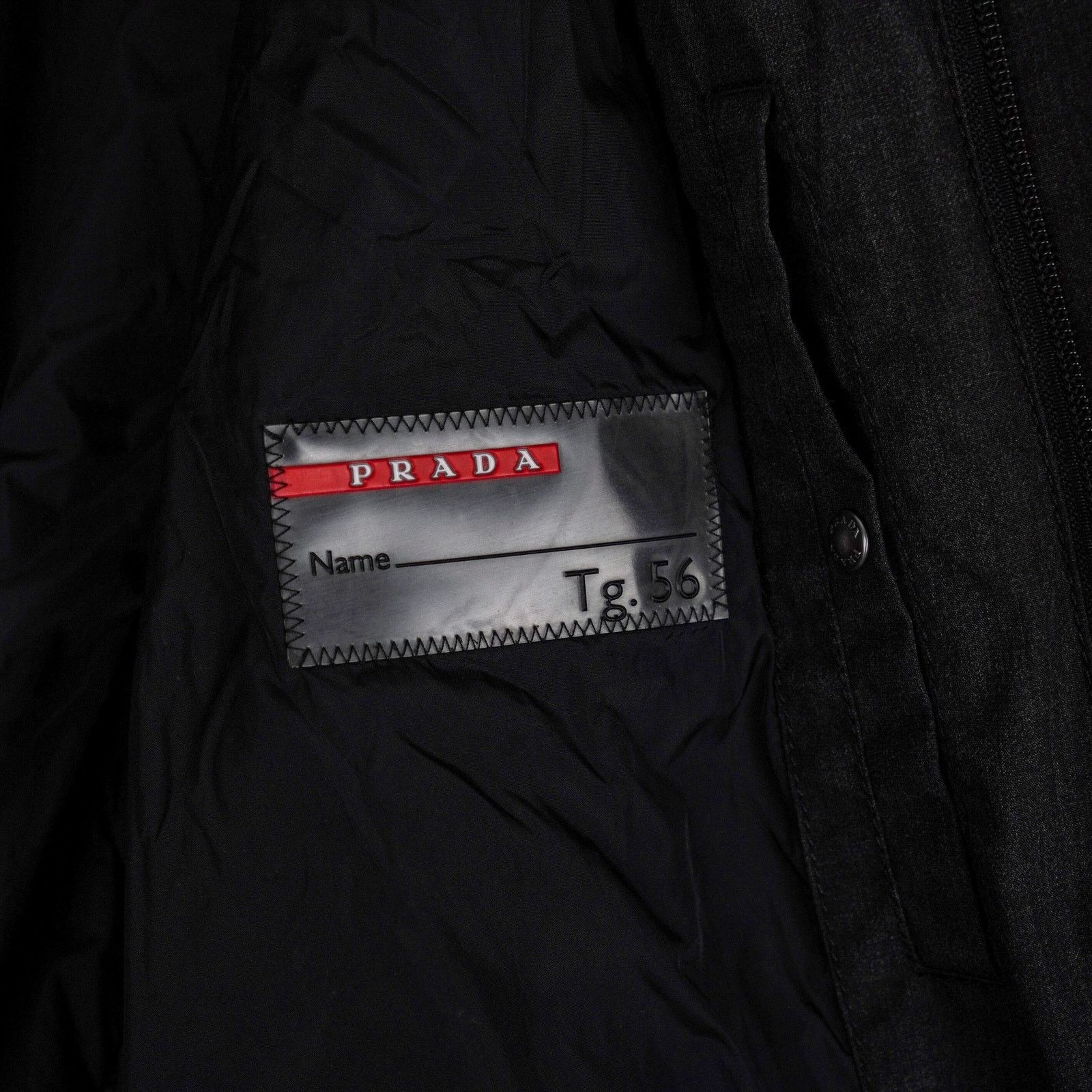 Prada Prada linea rossa gray kevlar blend logo tab coat jacket Size US XL / EU 56 / 4 - 15 Thumbnail