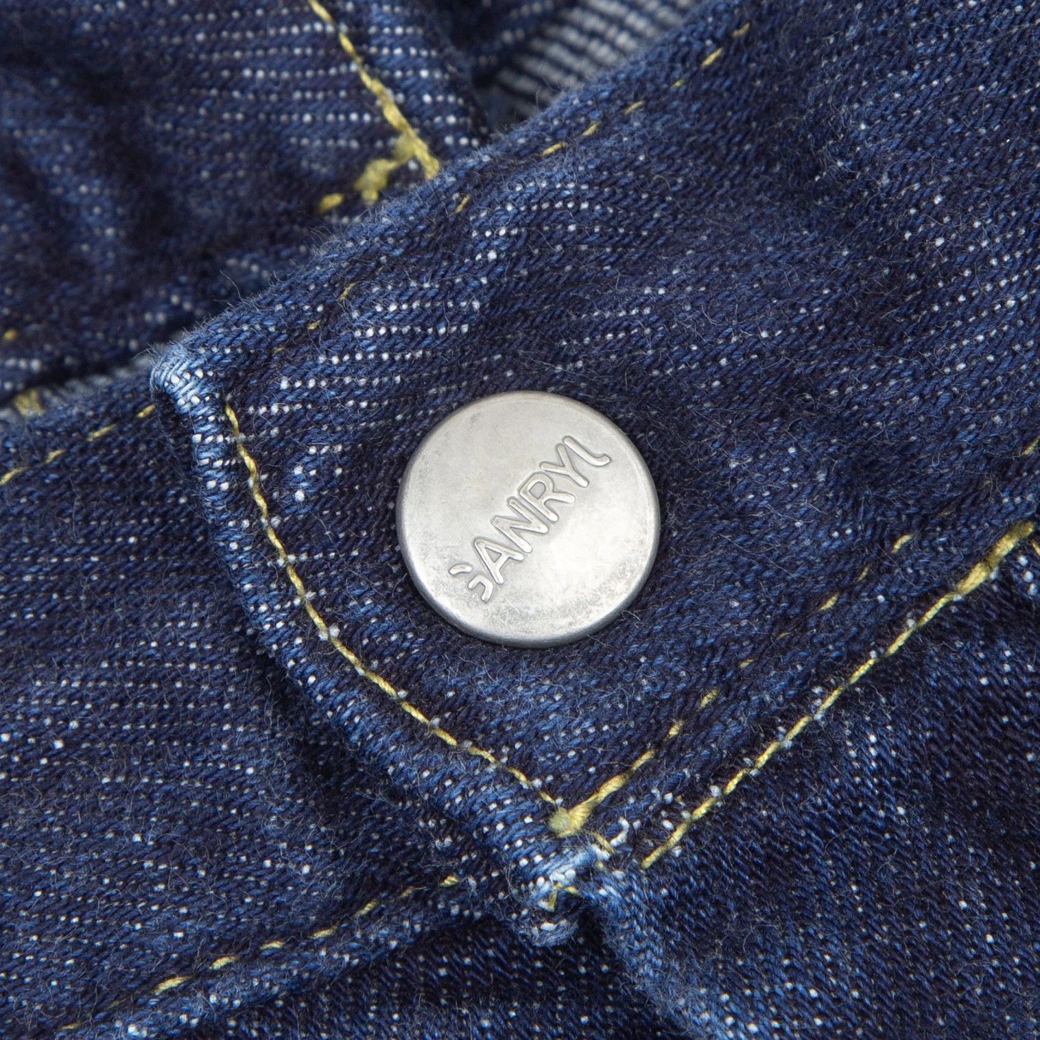 Ganryu Zippered Design Denim Pants in Indigo L Size US 38 / EU 54 - 3 Thumbnail