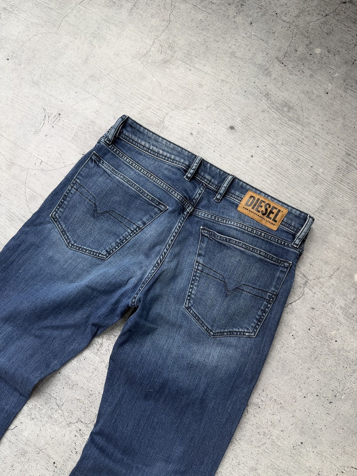 Diesel Vintage Diesel Jeans Faded Washed Distressed Japanese Wide Size US 31 - 2 Thumbnail