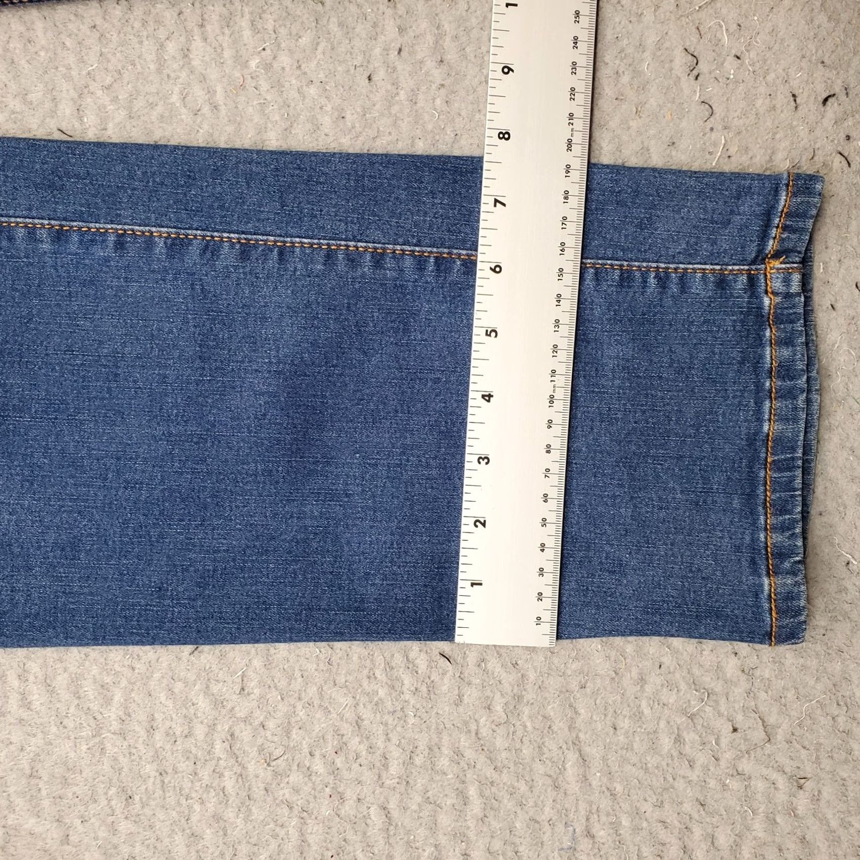 Gloria Vanderbilt Gloria Vanderbilt Amanda Jeans Womens 16 Blue Denim Slimming High Waist Pull On Jeans Size 38" / US 16 / IT 52 - 5 Thumbnail