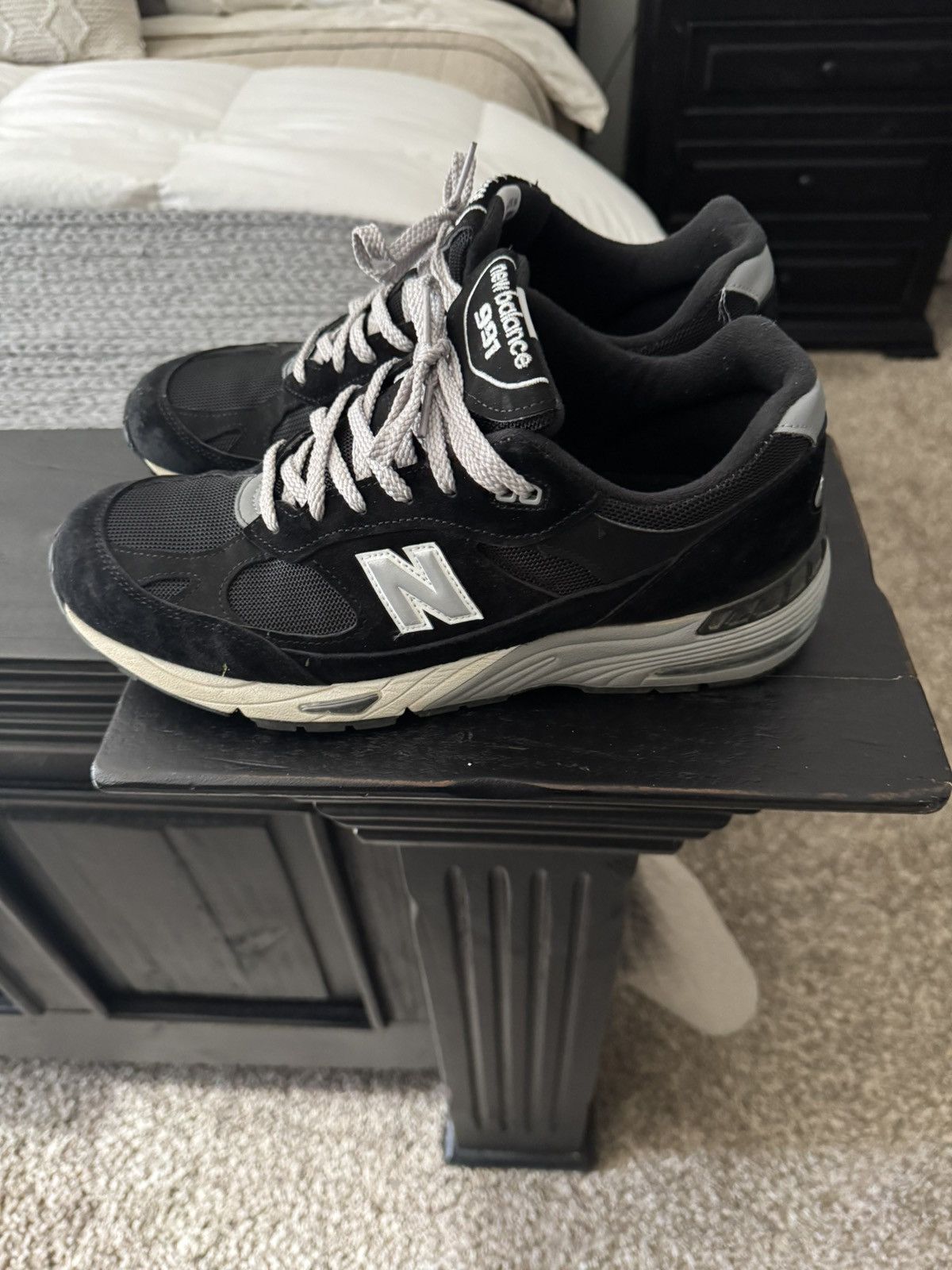 New Balance MADE in UK 991v1 Shoes black and silver Size US 11 / EU 44 - 2 Thumbnail