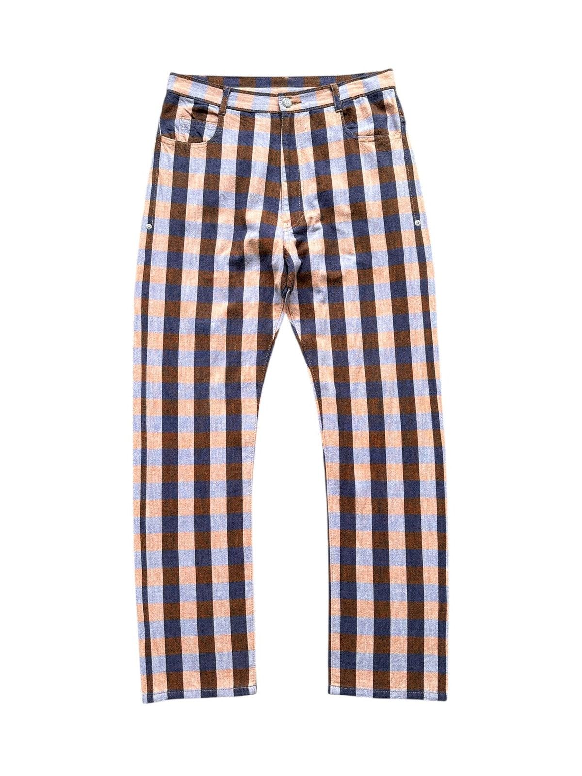 mercibeaucoup S/S2009 Mercibeaucoup plaid denim pants Size US 30 / EU 46 - 1 Thumbnail
