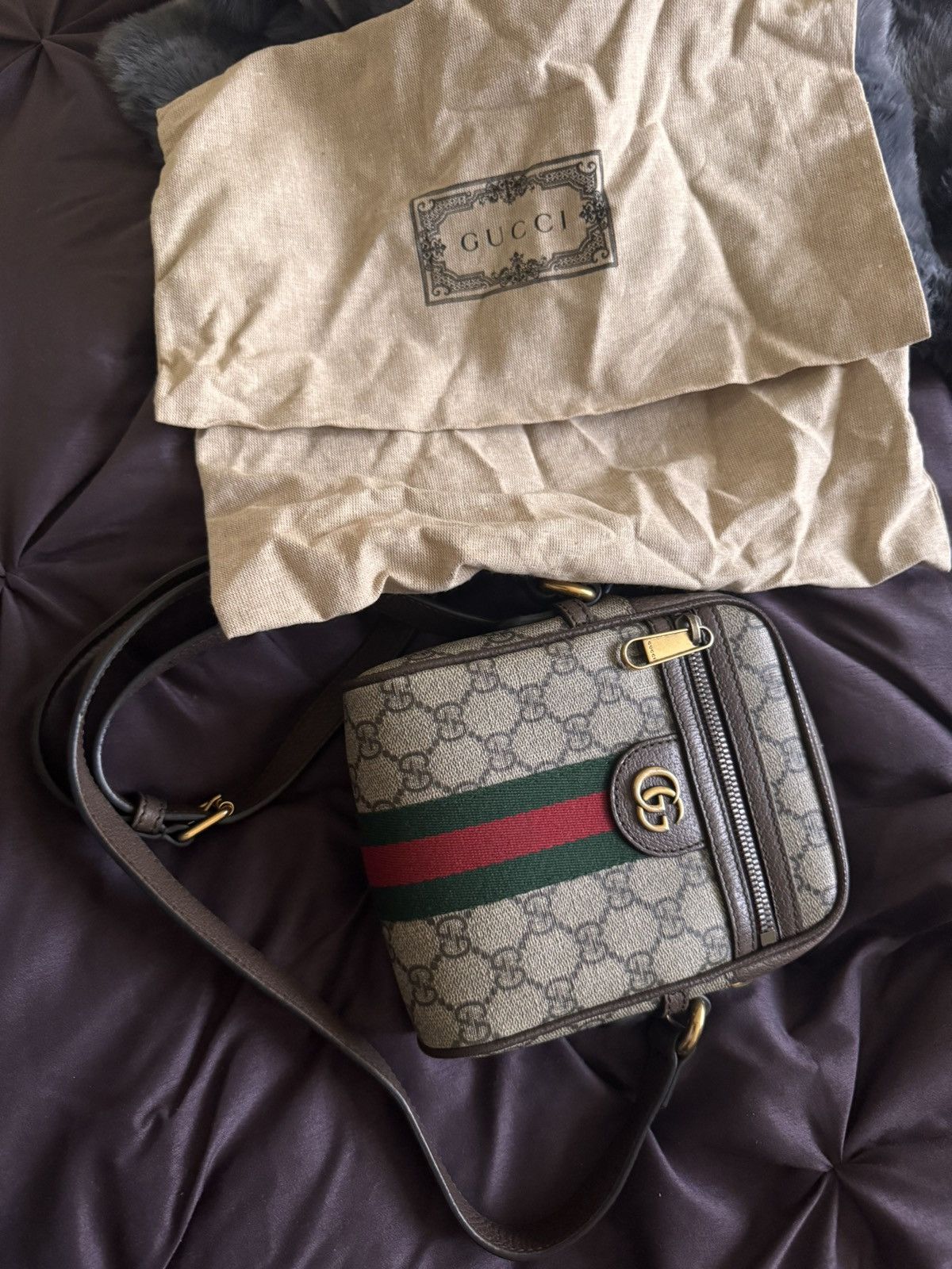Gucci Gucci Ophidia GG Supreme Mini Crossbody Bag. Size ONE SIZE - 1 Thumbnail