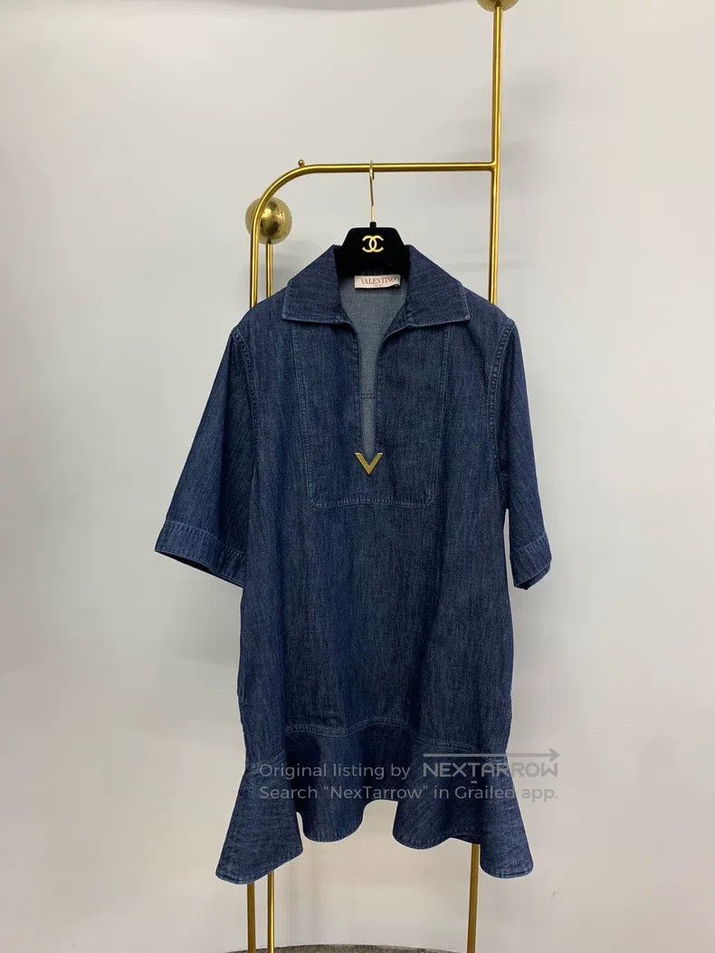 Valentino Valentino Denim dress Size M / US 6-8 / IT 42-44 - 1 Thumbnail