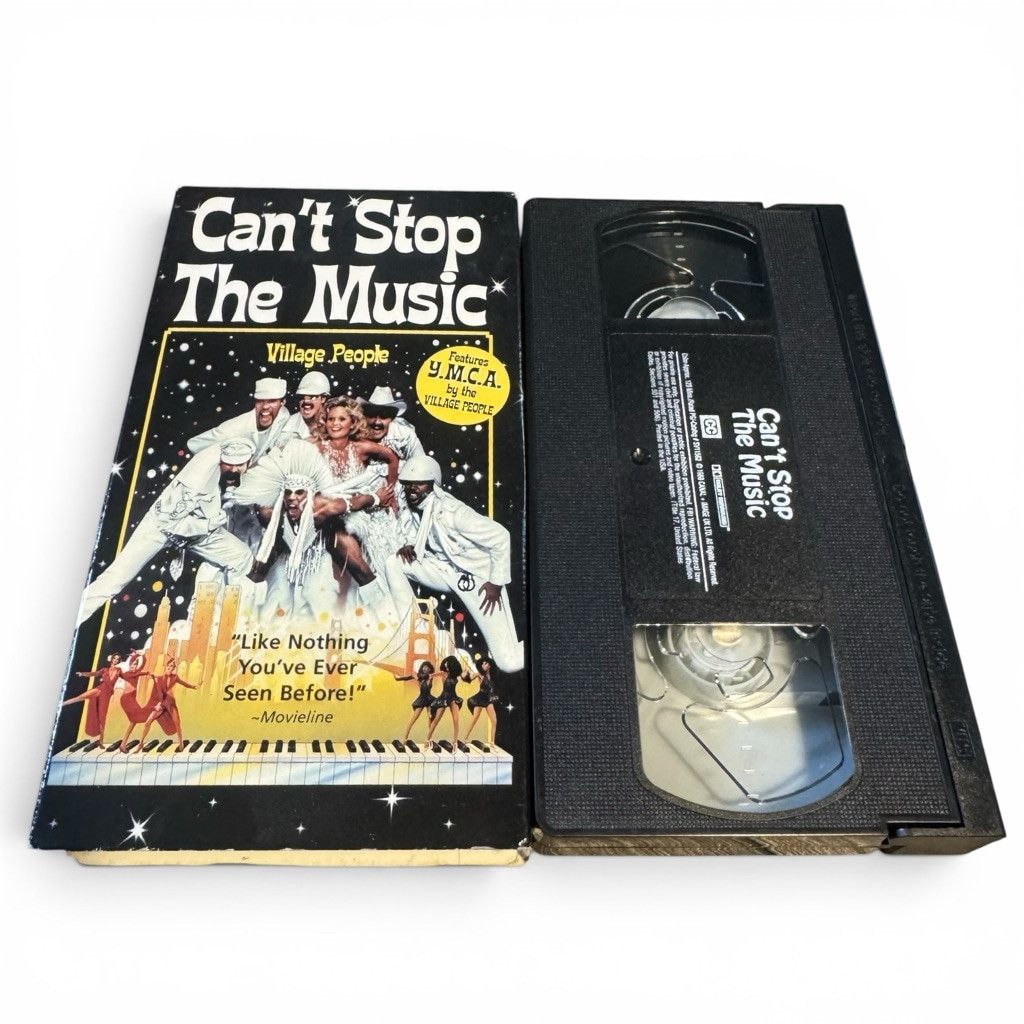 The Unbranded Brand Can't Stop The Music VHS Black White Size ONE SIZE - 1 Thumbnail