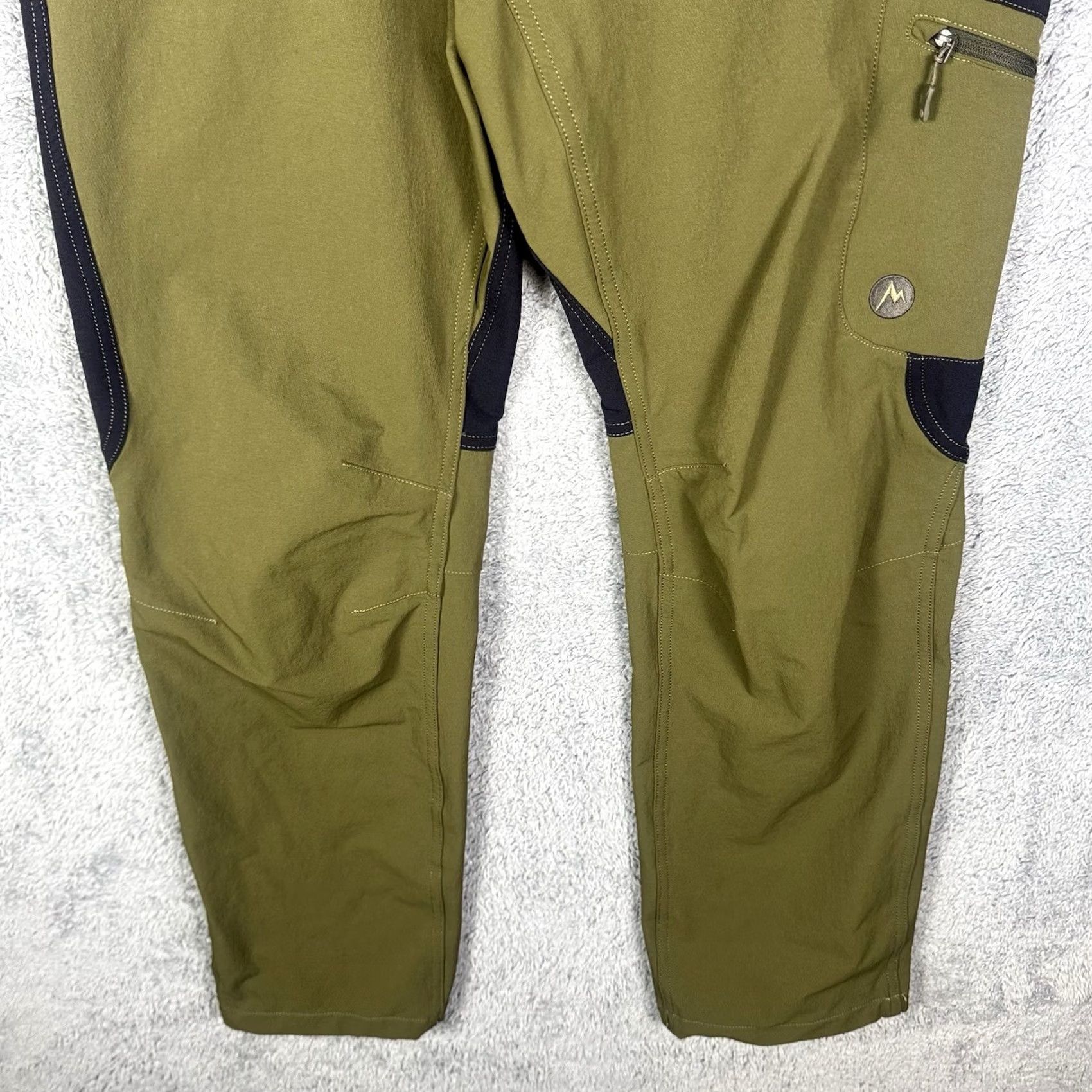 Marmot Marmot Pants Mens L 30x30 Softshell Tech Cargo Belted Olive Highland Performance Size US 33 - 5 Thumbnail