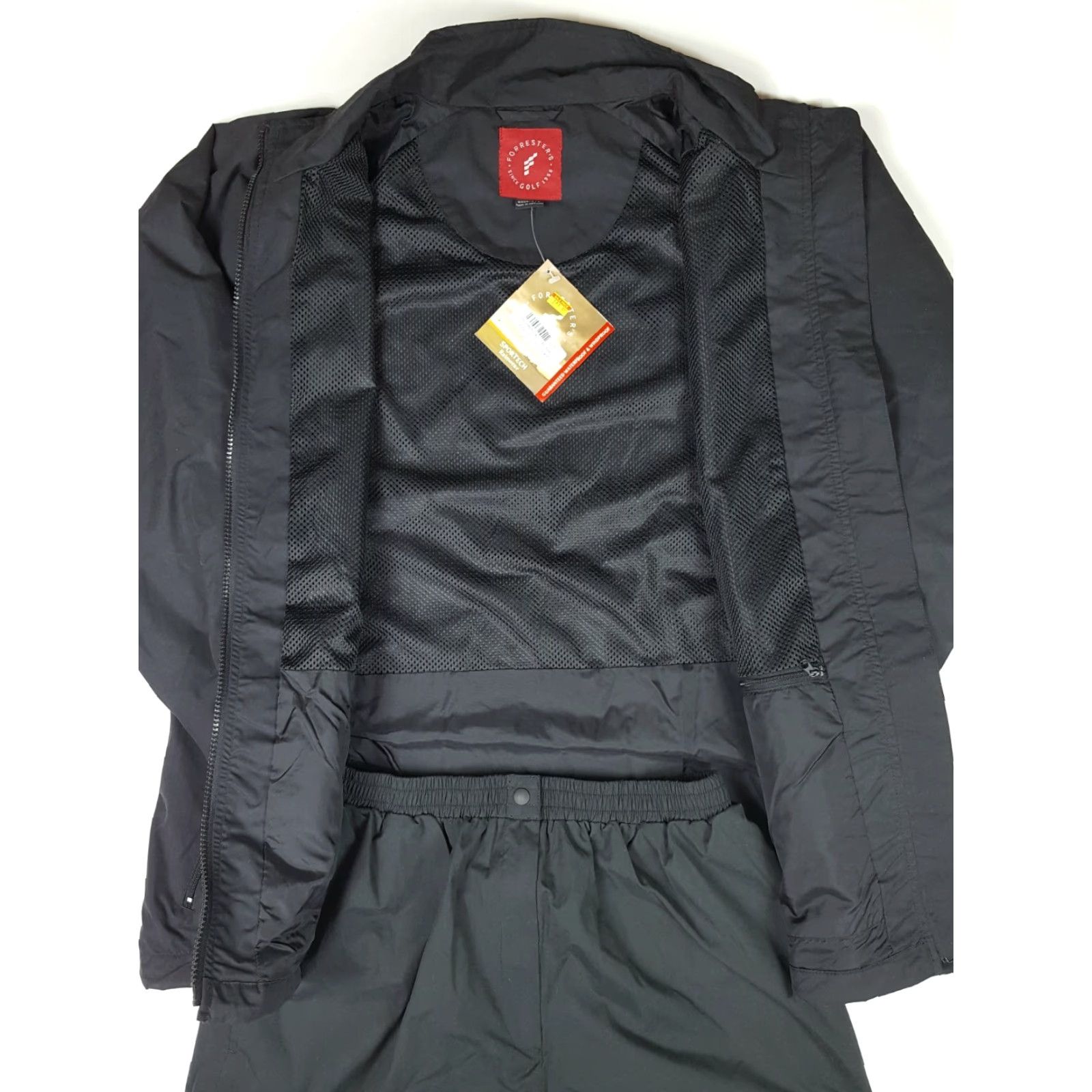 Vintage VINTAGE Forrester's SporTech 2 Piece Tracksuit Windbreaker Pants Women's L Black Rain Resistant Rain Pants Outdoor 90s Golf Sports 2 Piece Womens Size 36" / US 14 / IT 50 - 3 Thumbnail
