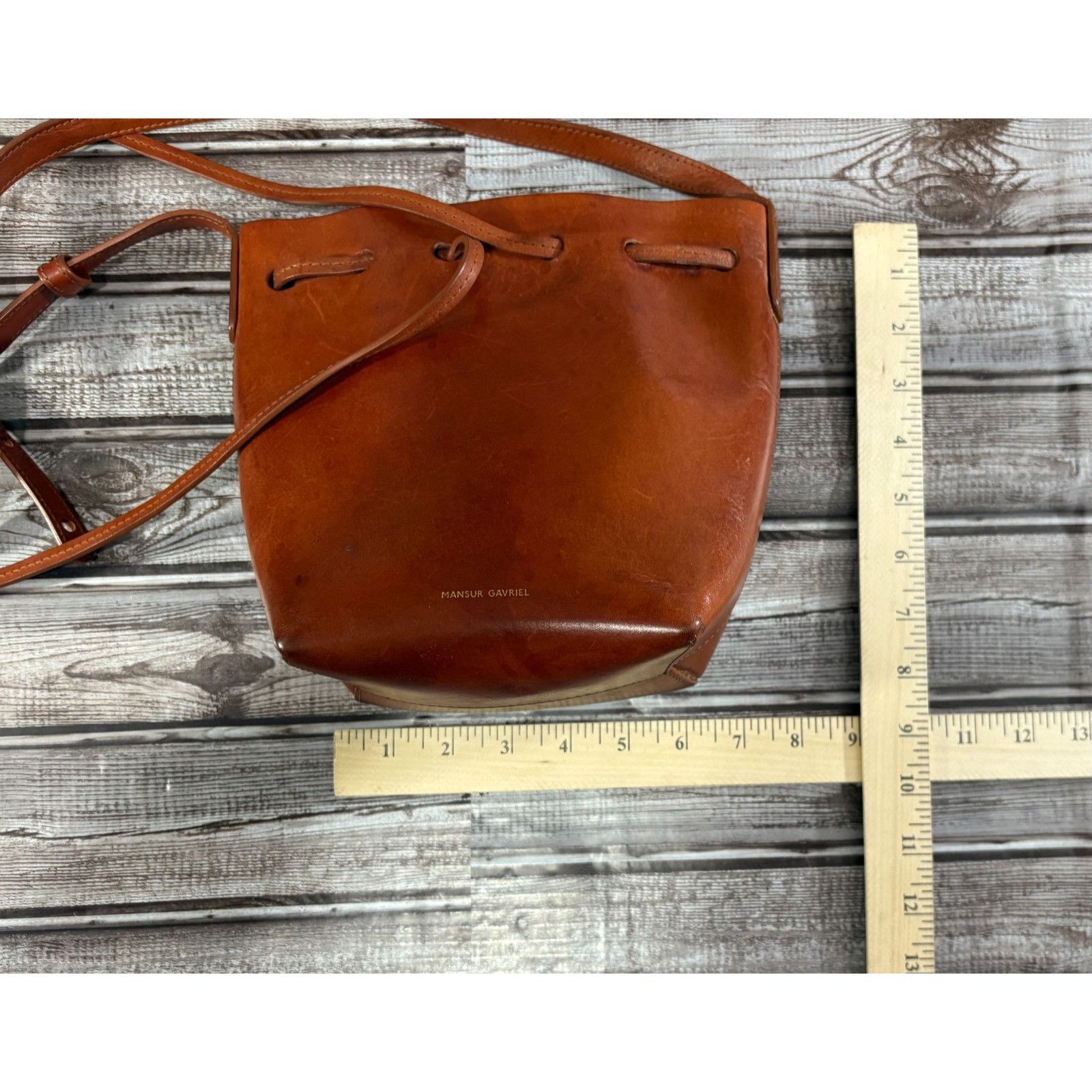 Mansur Gavriel Mansur Gavriel Mini Bucket Leather Crossbody Bag mspr $495 Size ONE SIZE - 5 Thumbnail