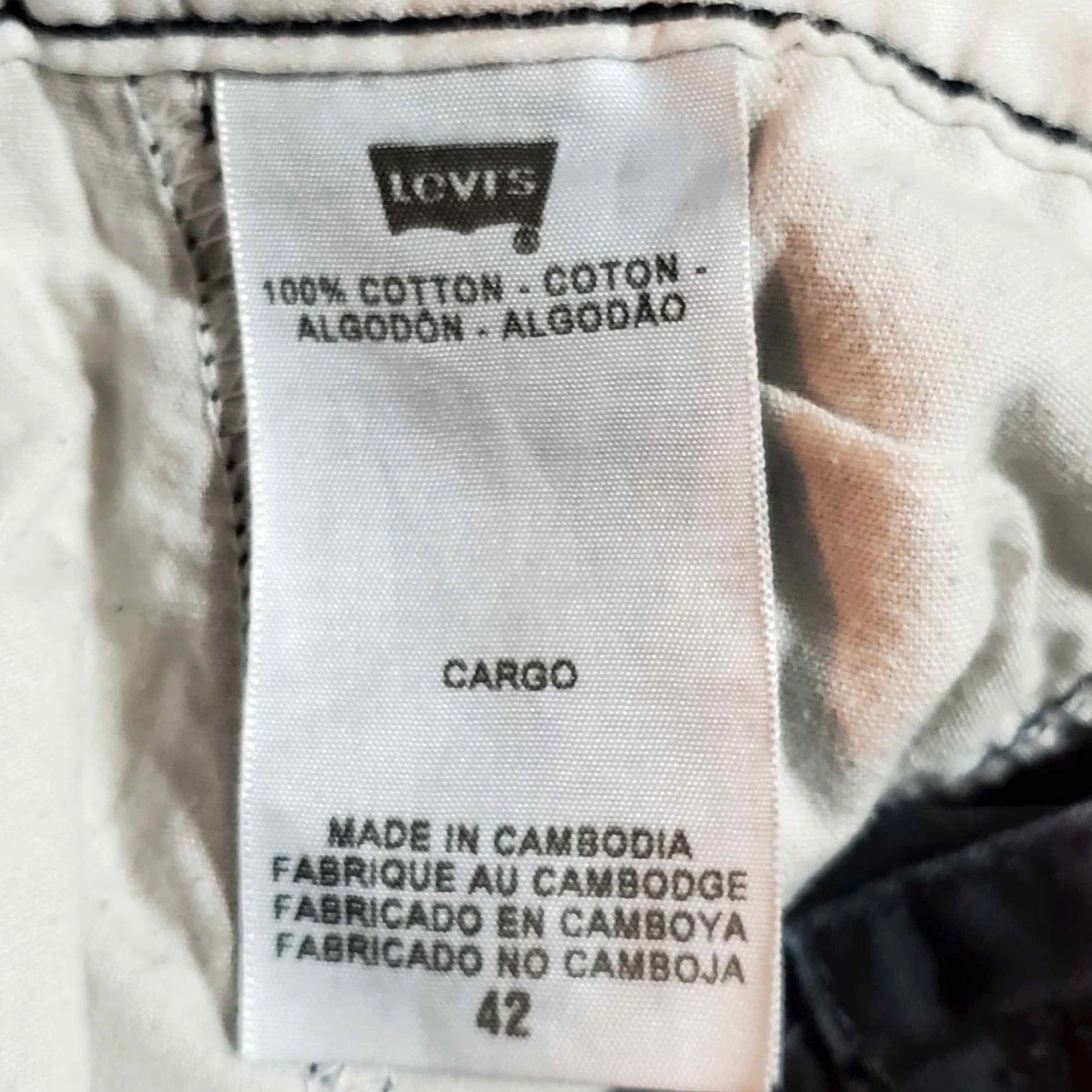 Levi's Levi’s Cargo Shorts Men’s 42 Black Two Horse Brand Utility Pockets Workwear Size US 40 / EU 56 - 3 Thumbnail