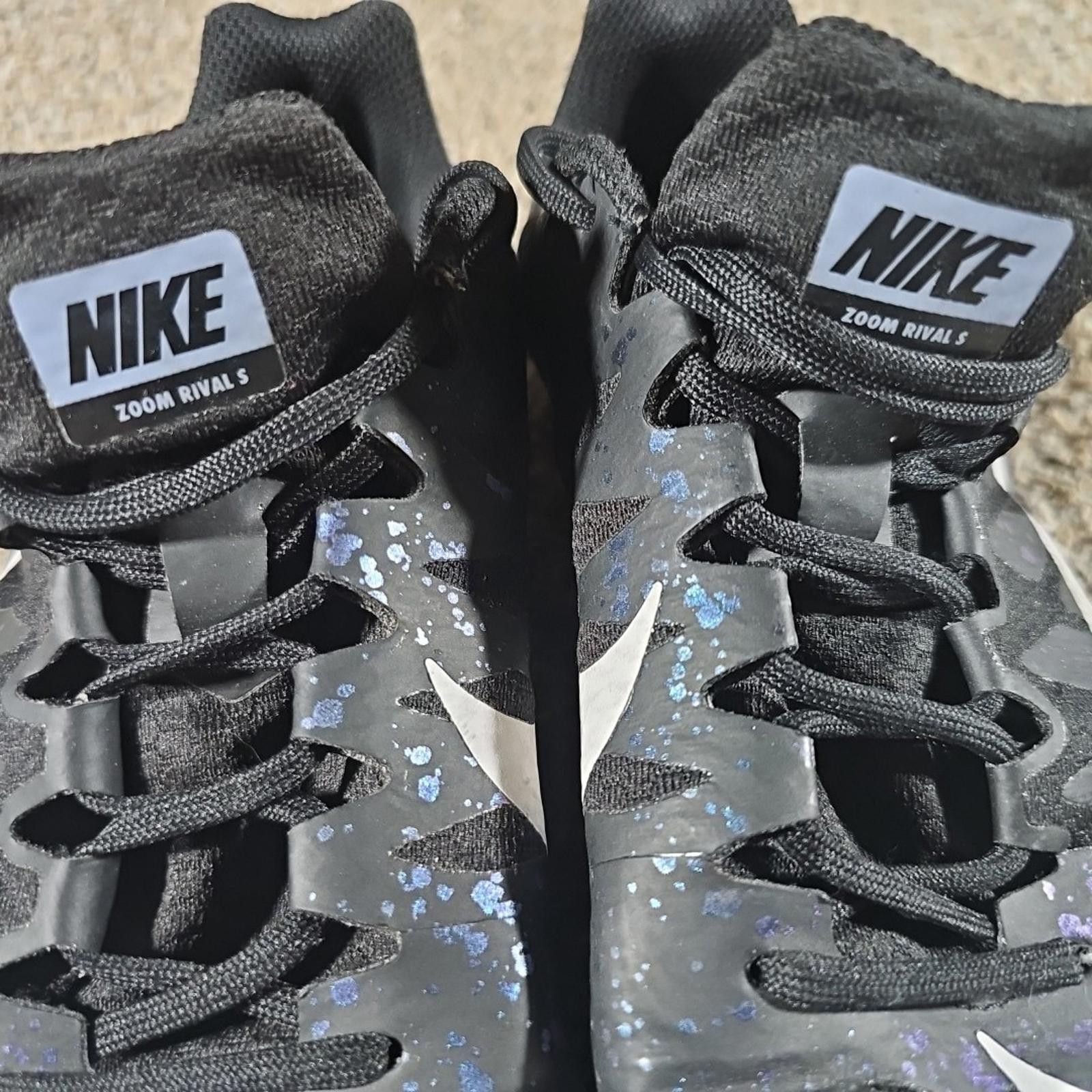 Nike Nike Zoom Rival S Black Indigo Men's Sz 11 Cleats 907564-003 Size US 11 / EU 44 - 4 Thumbnail