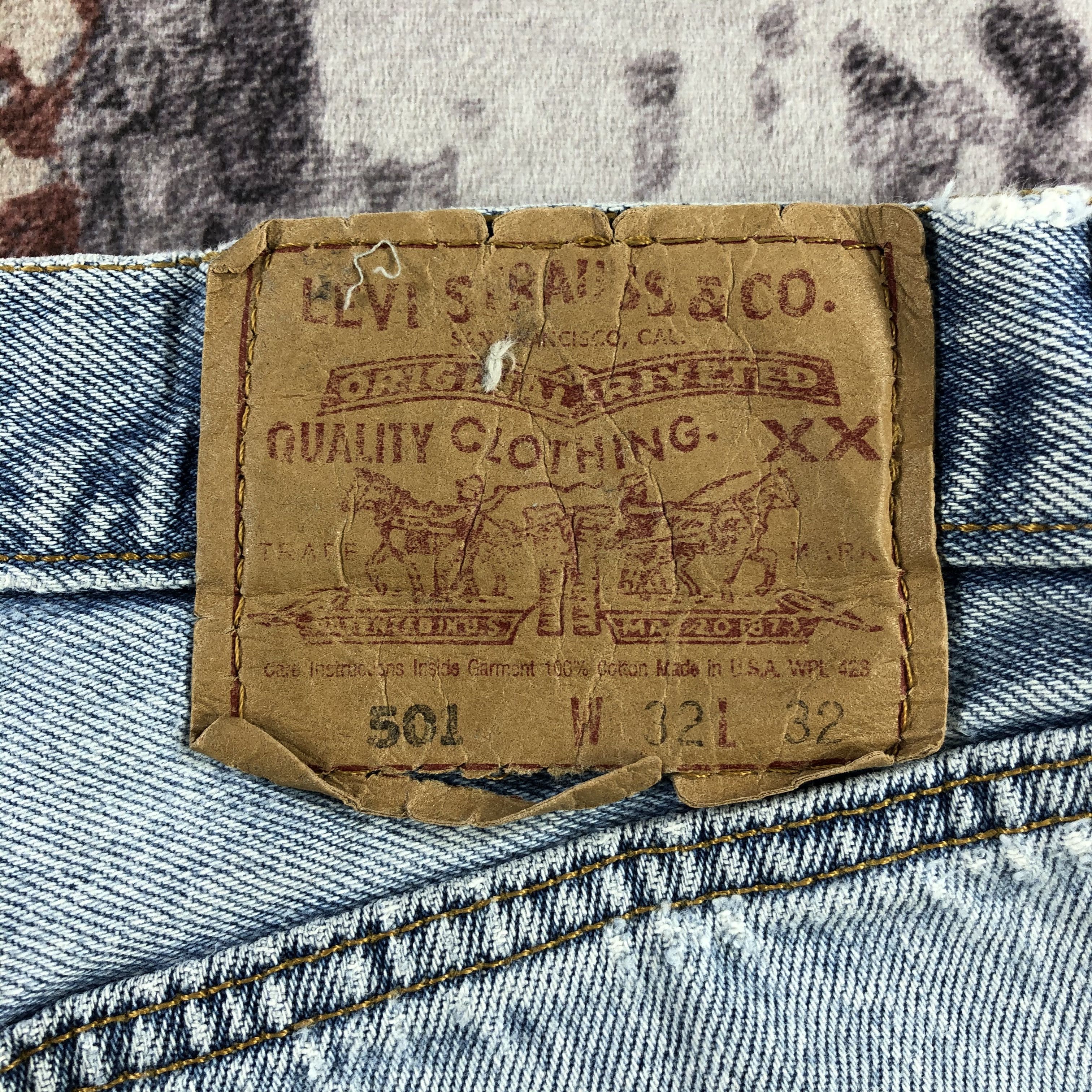 Levi's 90s Vintage Light Wash Levis 501 Jeans-JM3155 Size US 30 / EU 46 - 8 Thumbnail