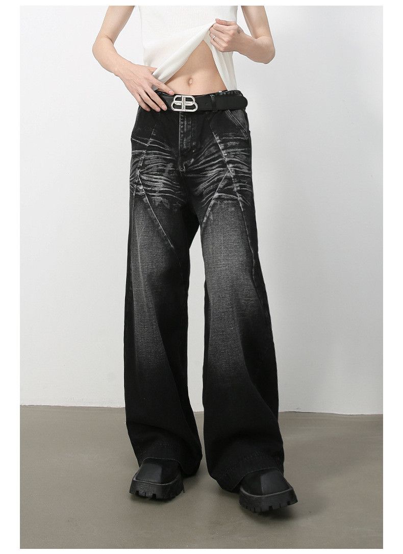 Japanese Brand × Jean American high street washed tailored loose straight jeans Size US 34 / EU 50 - 2 Thumbnail