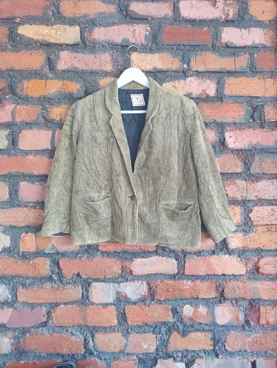 Y's Vintage Yohji Yamamoto Women Crop Corduroy Blazer / jacket Size XS / US 0-2 / IT 36-38 - 1 Thumbnail