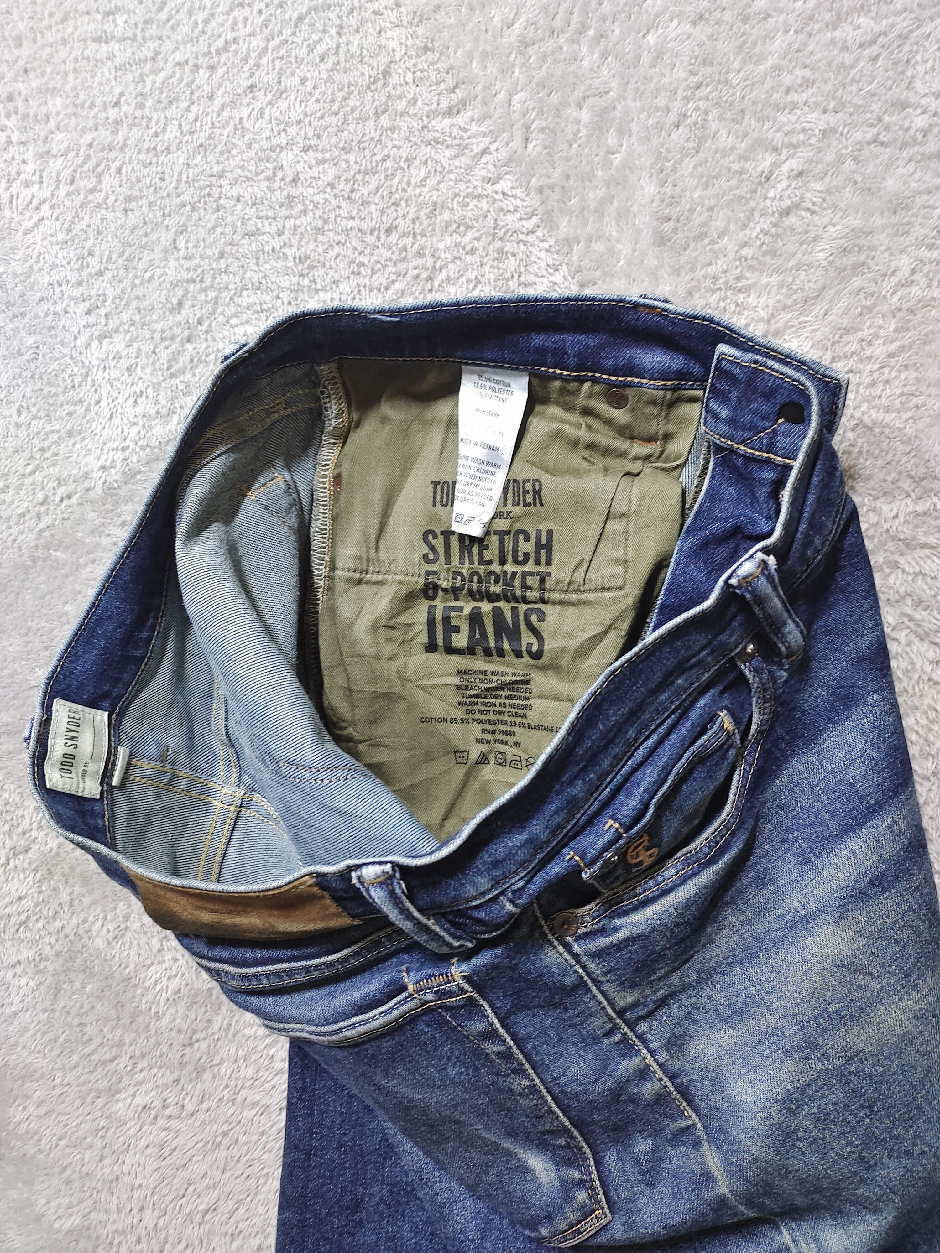 Jean TOOD SNYDER STRETCH 5 POCKET JEANS Size US 31 - 5 Thumbnail