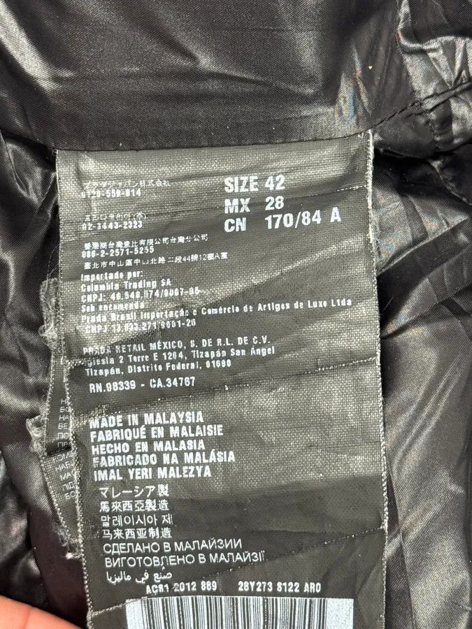 Prada AW2012 Prada Linea Rossa Black Nylon Quilted Puffer Jacket Size S / US 4 / IT 40 - 12 Thumbnail