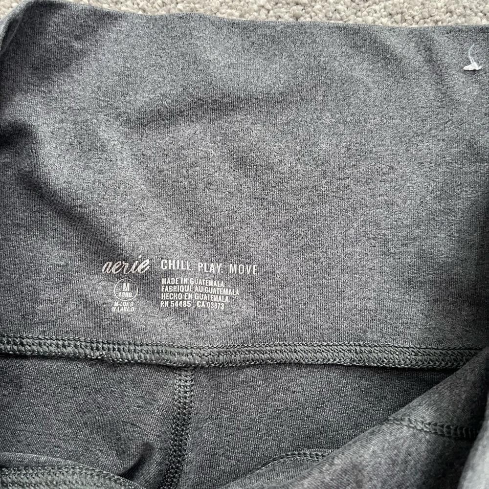 Designer Aerie gray leggings Size 32" / US 10 / IT 46 - 4 Thumbnail