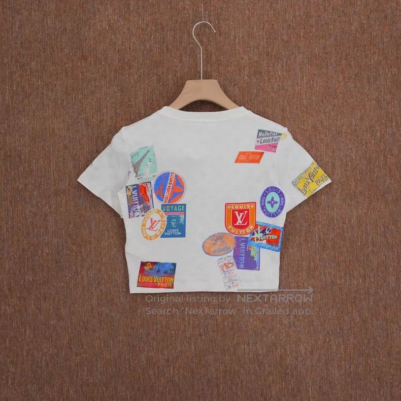 Louis Vuitton Louis Vuitton 25ss new graffiti print neckline chain short Size S / US 4 / IT 40 - 2 Thumbnail