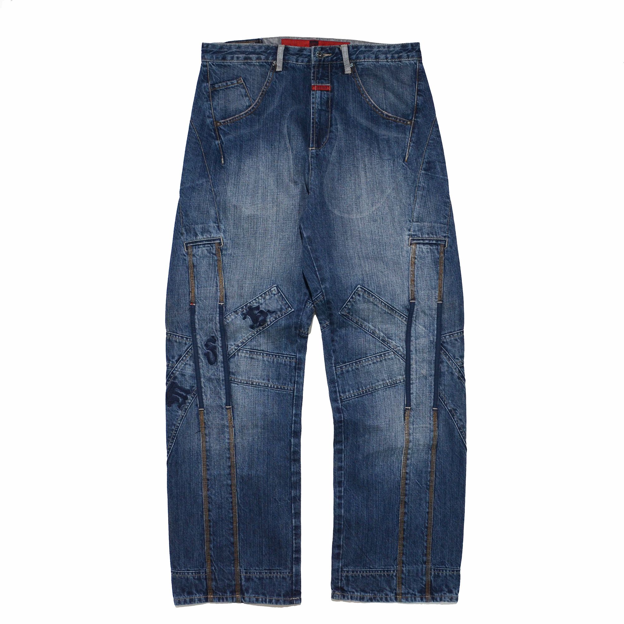 Marithe + Francois Girbaud [Hole Defects] Marithe Francois Girbaud Jeans SPFY2601DP10 Size US 34 / EU 50 - 1 Thumbnail