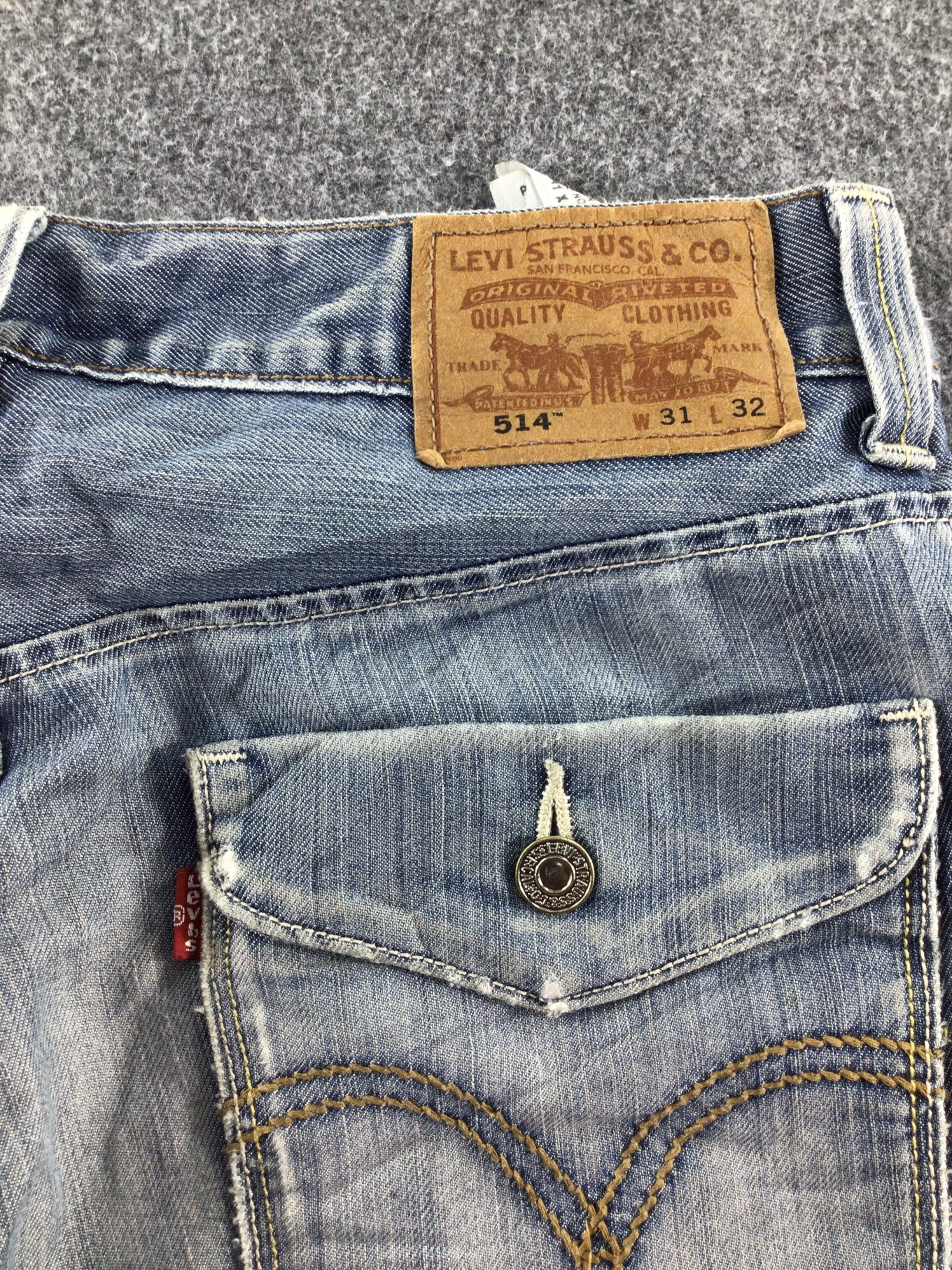 Levi's Vintage Levis 514 Jeans Faded Blue -J592 Size US 32 / EU 48 - 5 Thumbnail