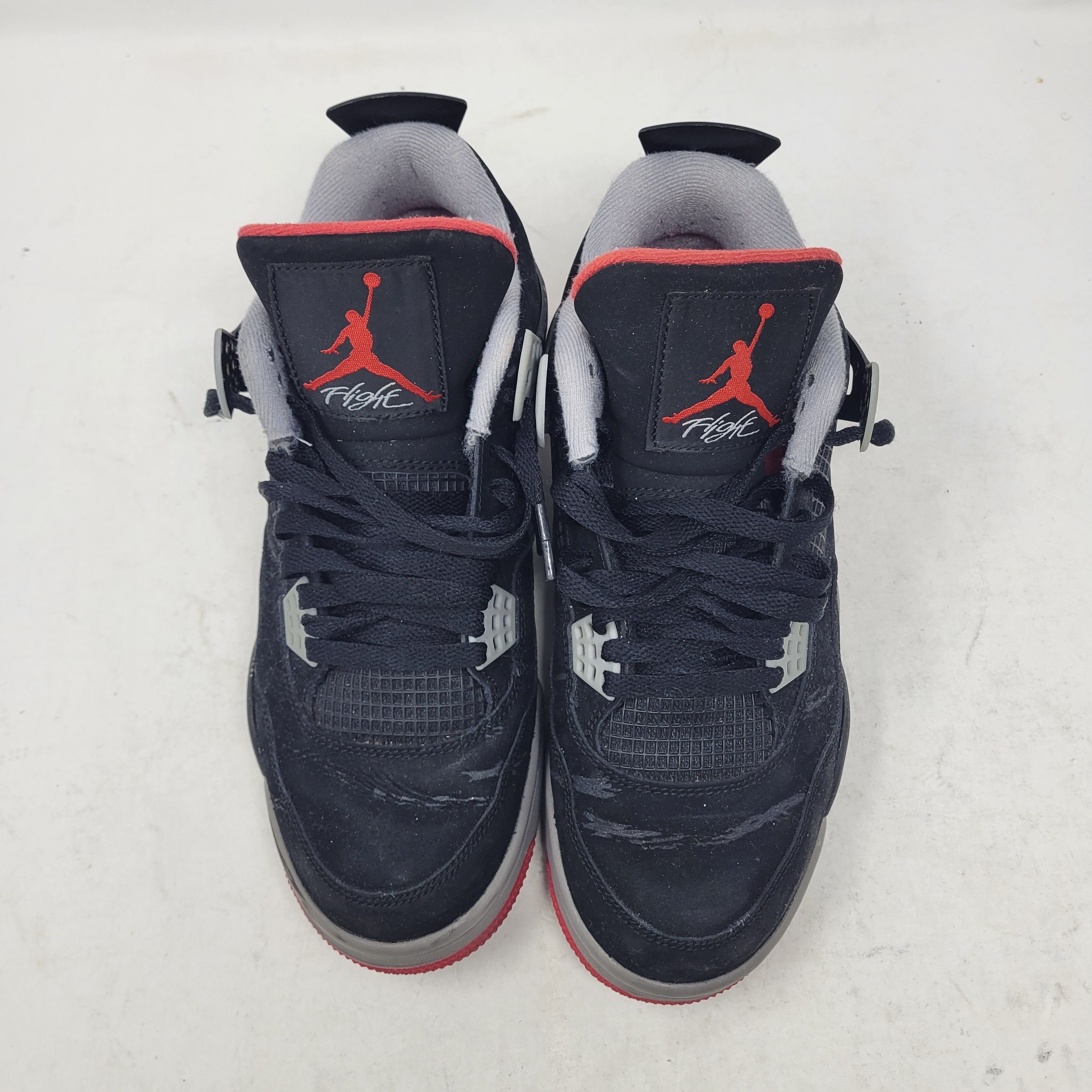 Jordan Brand × Nike Air Jordan 4 Retro IV Black Red BRED 308497-089 US sz 8 Size US 8 / EU 41 - 4 Thumbnail