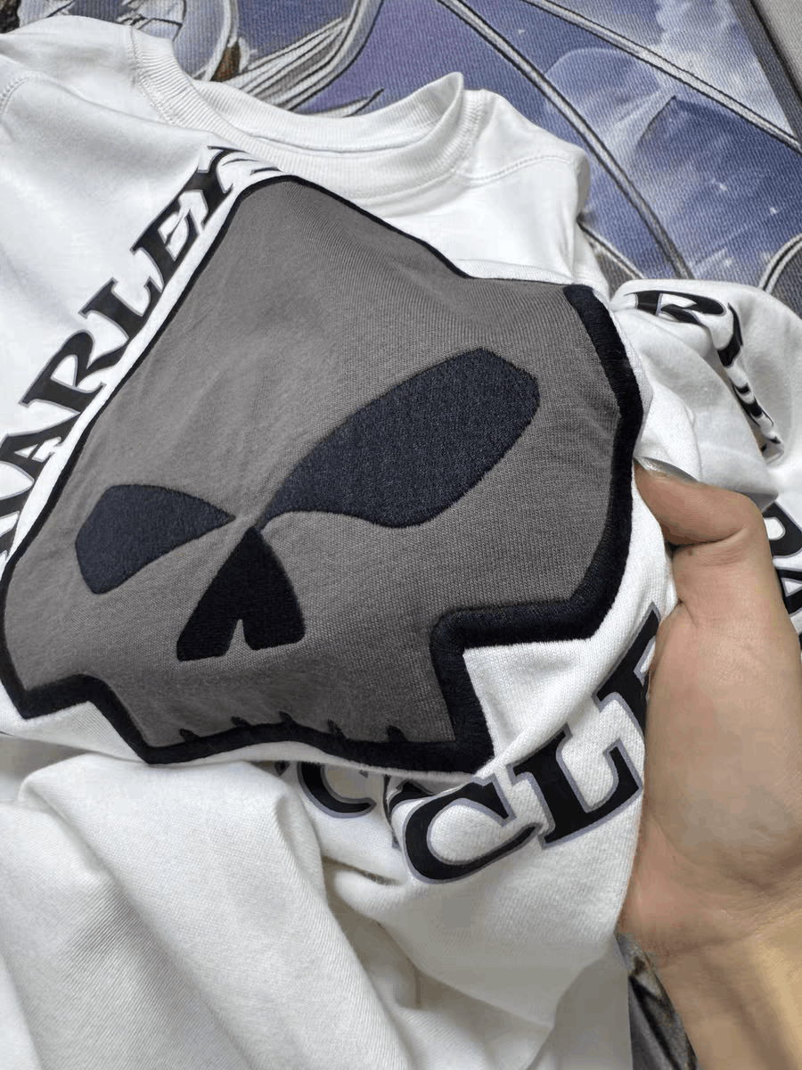 Harley Davidson harley davidson punisher styled skull long sleeved tshirt Size US L / EU 52-54 / 3 - 5 Thumbnail