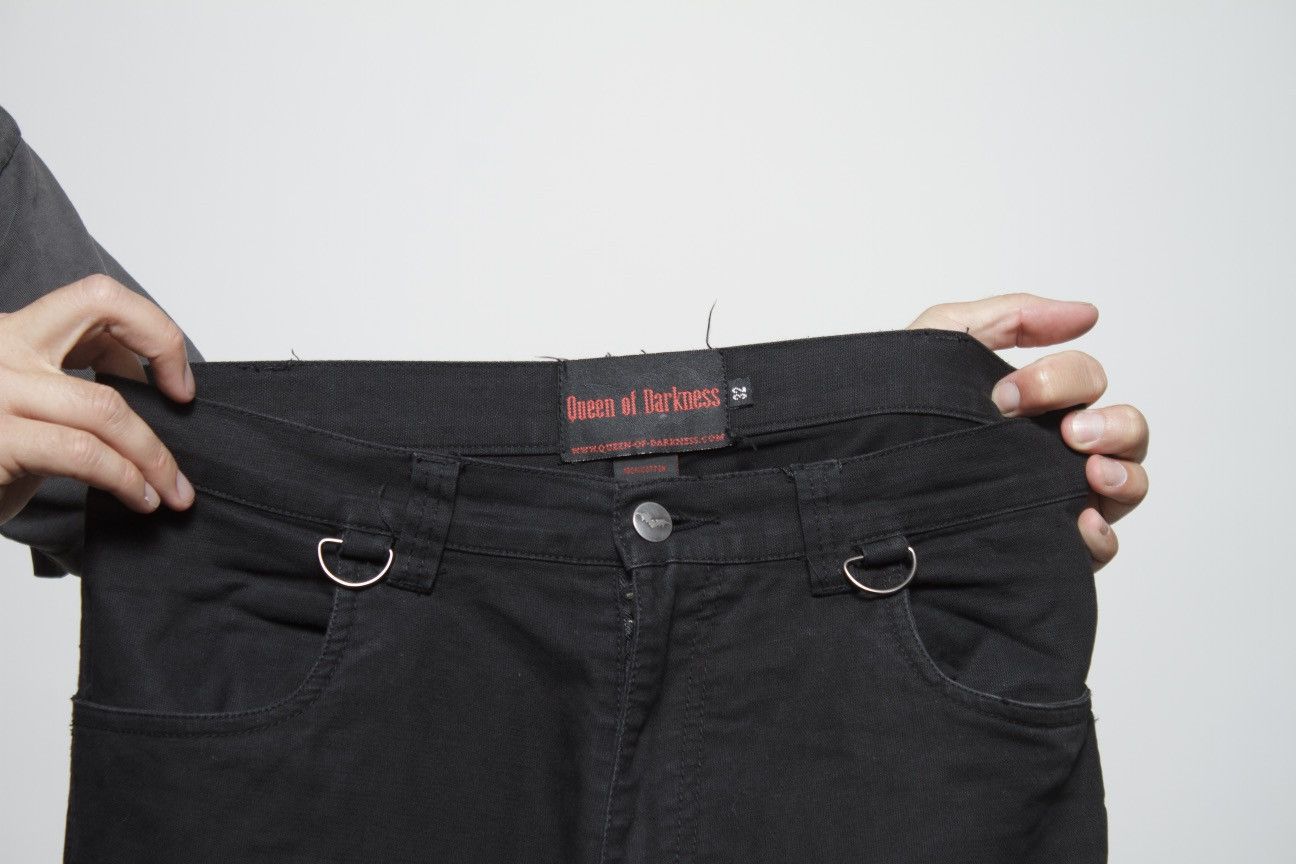 Japanese Brand BLACK TECHNICAL BONDAGE STRAP PANTS BY QUEEN OF DARKNESS Size US 34 / EU 50 - 5 Thumbnail