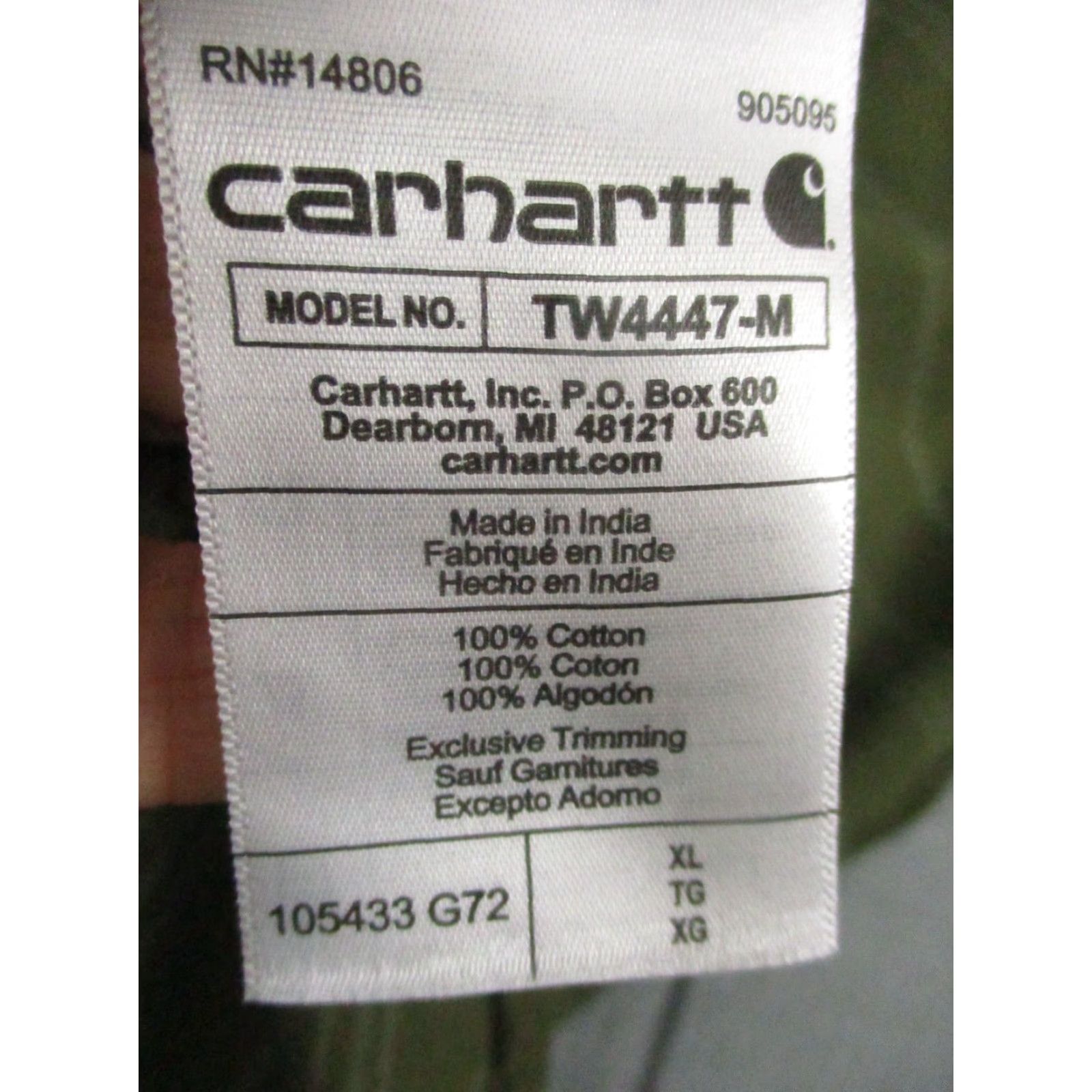 Carhartt VINTAGE Carhartt Loose Fit Shirt XL Green Stripe TW4447-M Size US XL / EU 56 / 4 - 7 Thumbnail