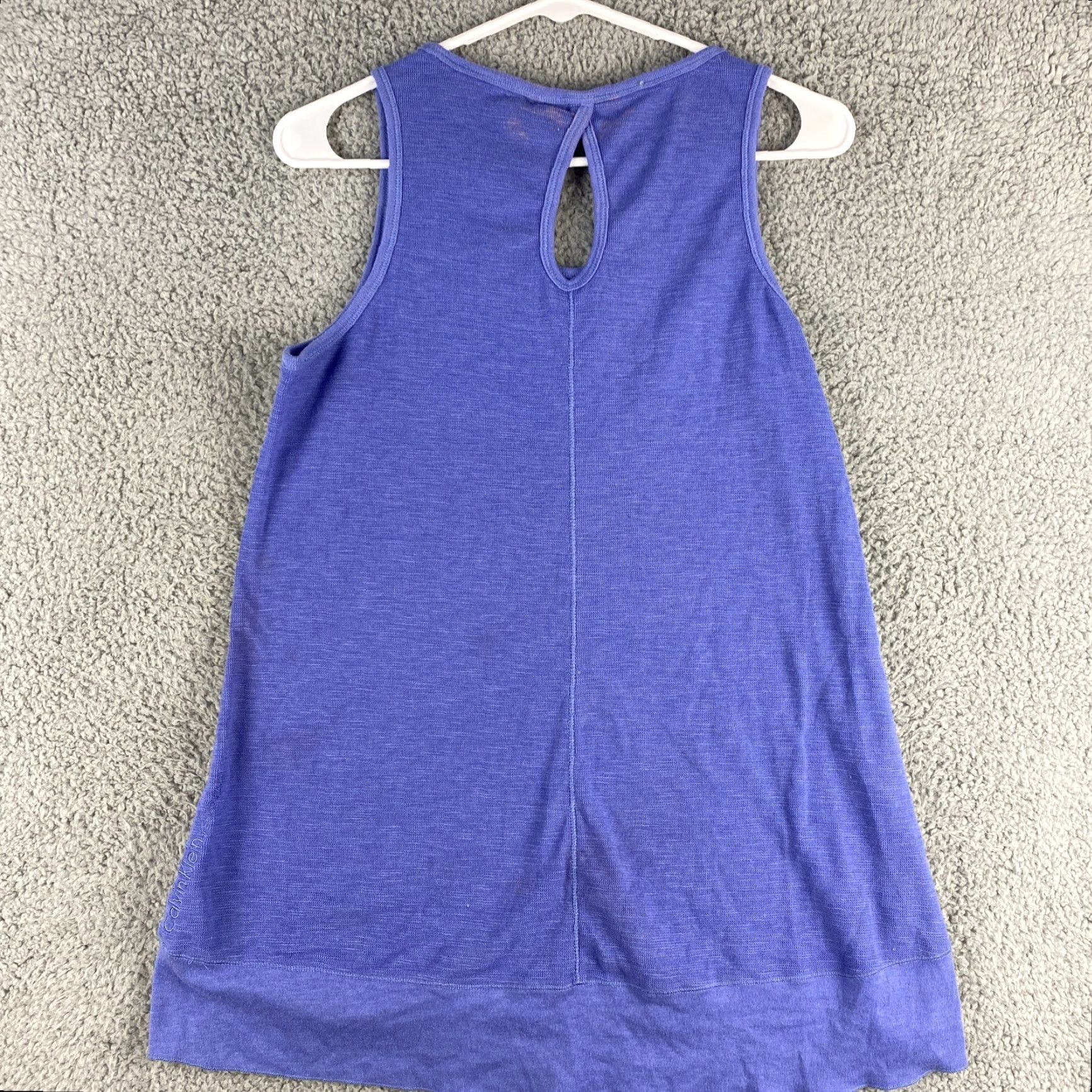 Calvin Klein Calvin Klein Performance Blue Quick Dry Tank Top M Women Tank Solid Round Neck Sleeveless Pullover Activewear CK/37-46 Size M / US 6-8 / IT 42-44 - 7 Thumbnail