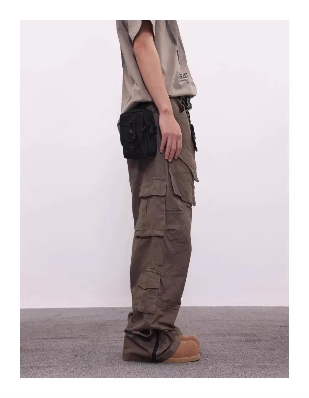 Designer × Vintage Vintage Zipper Leg Cargo Heavy Pants Trousers Size US 31 - 3 Thumbnail