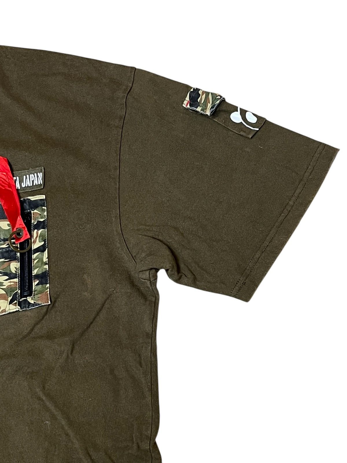 Japanese Brand JAPANESE BRAND PANDIESTA JAPAN POCKET ARMY T SHIRT Size US XL / EU 56 / 4 - 6 Thumbnail