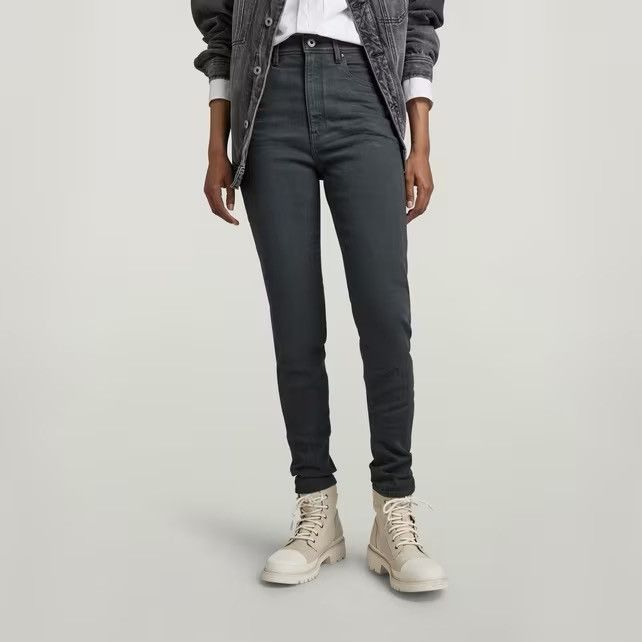 G-Star G-Star Raw Kafey Ultra High Skinny Dark Blue Stretch Jeans Size 32" / US 10 / IT 46 - 1 Thumbnail