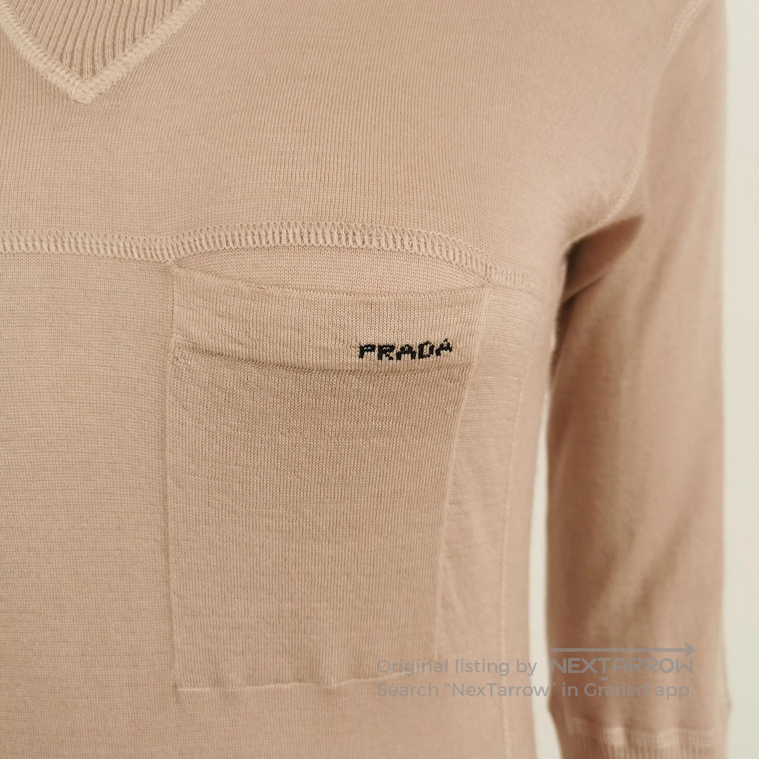 Prada Prada Soft Cashmere Long Sleeve Knit Sweater . Size L / US 10 / IT 46 - 2 Thumbnail