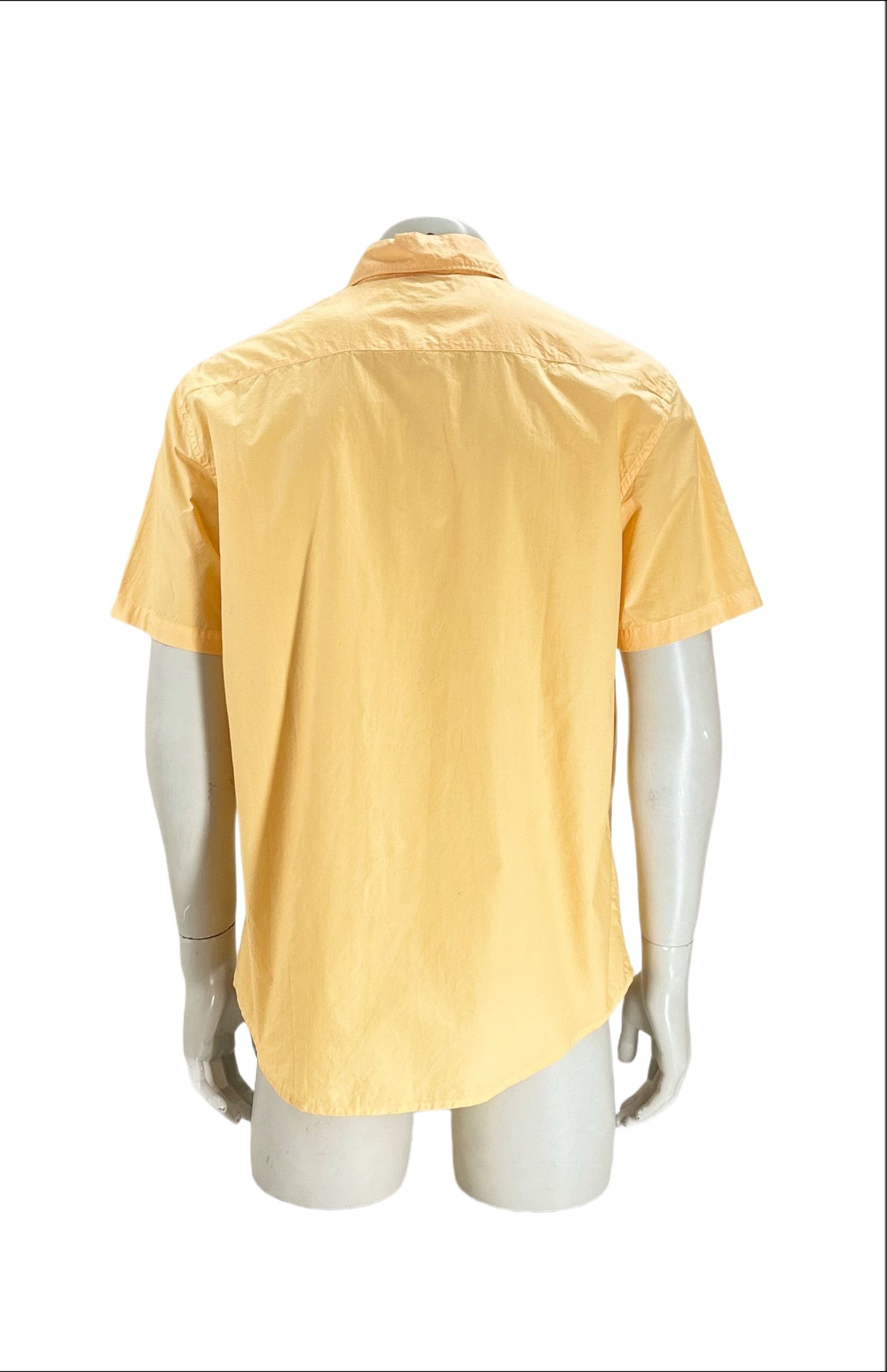 C.P. Company CP Company Light Orange Short Sleeve Cotton Shirt Size US XXL / EU 58 / 5 - 3 Thumbnail