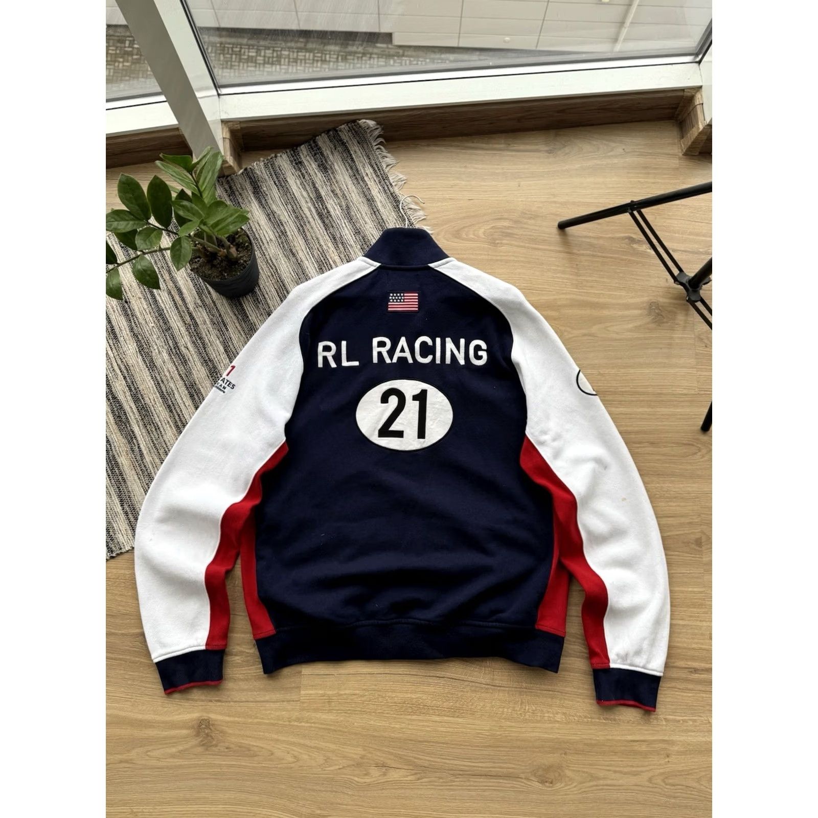 Polo Ralph Lauren VINTAGE Polo Ralph Lauren Racing Sweatshirt XL Blue USA Polo RL Racing 80s 90s Mens Pullover Size US XL / EU 56 / 4 - 5 Thumbnail