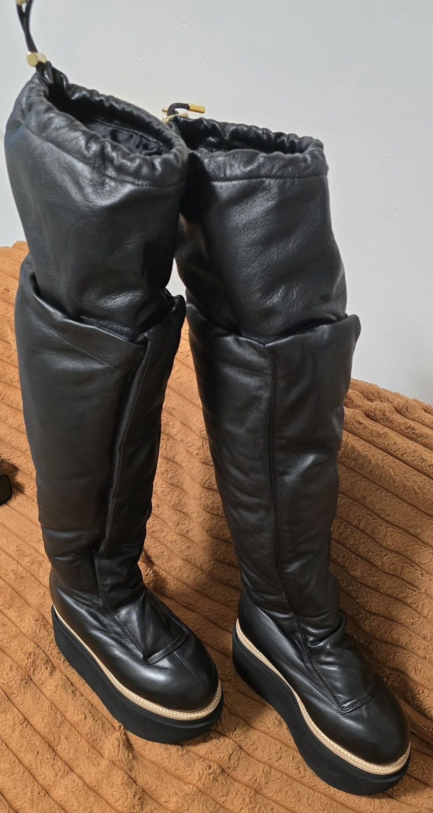Sacai Sacai Leather Over The Knee Platforms Boots Size eu 39 Size US 9 / IT 39 - 2 Thumbnail
